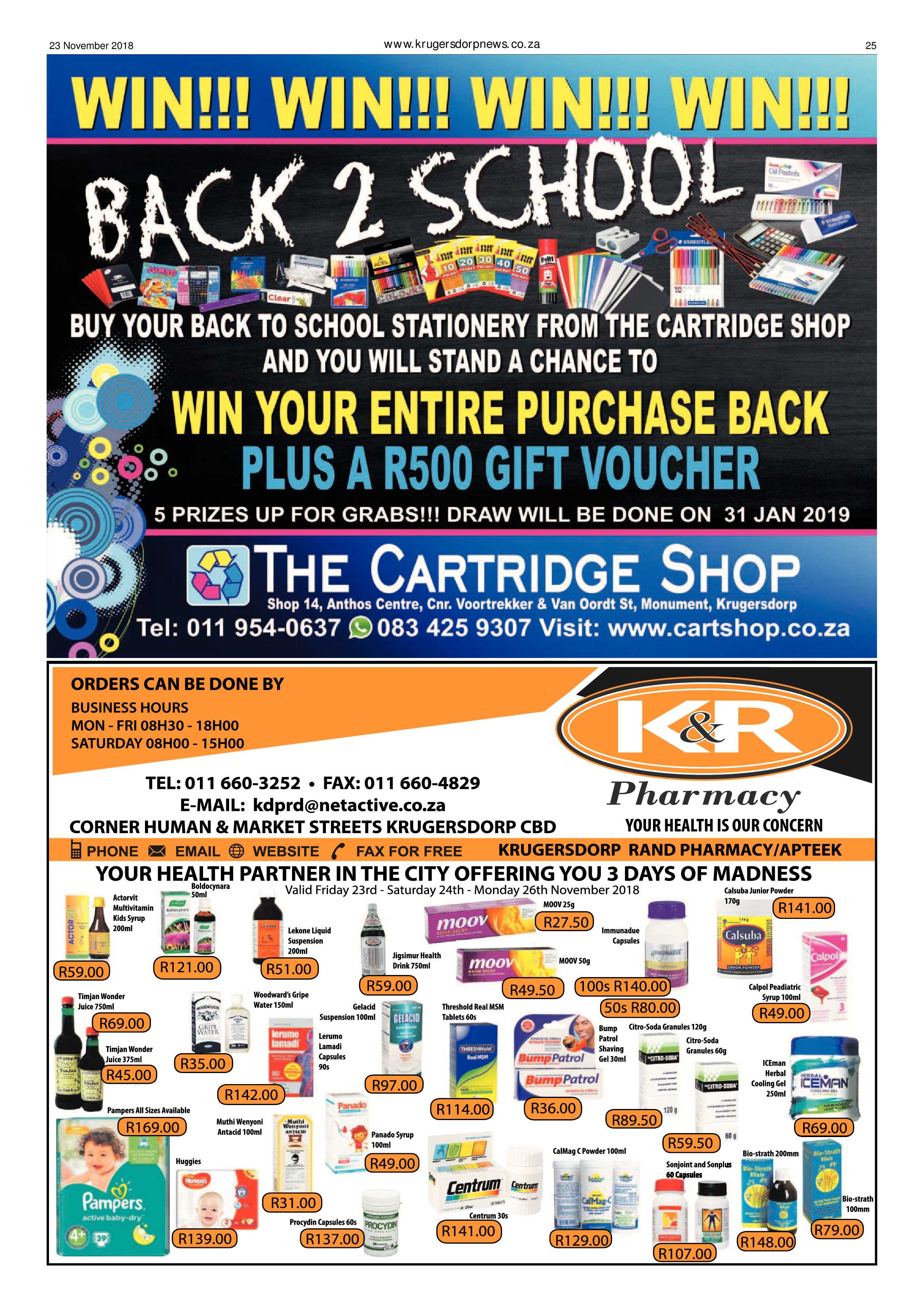 Krugersdorp News 23 November 2018 page 25