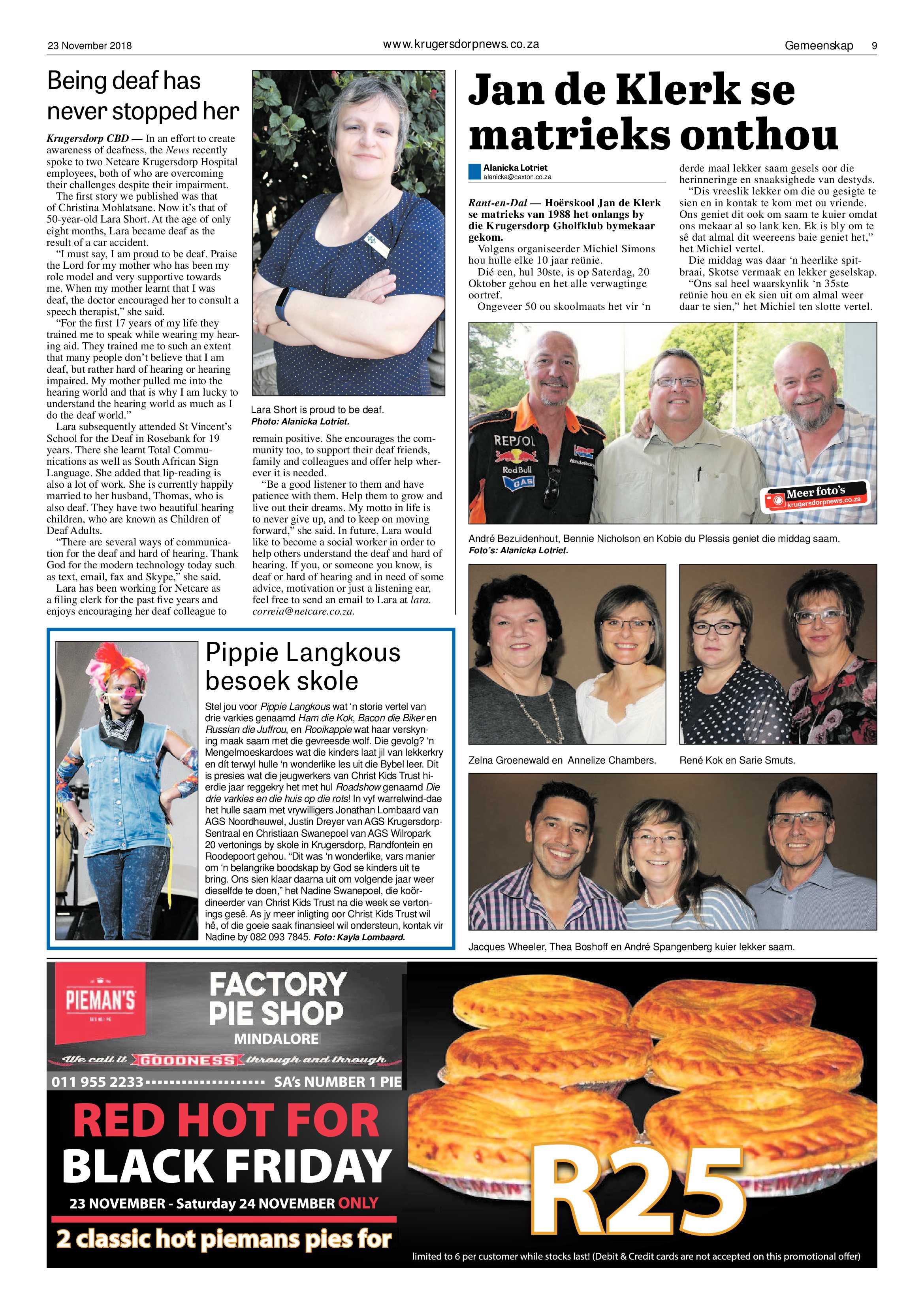 Krugersdorp News 23 November 2018 page 9