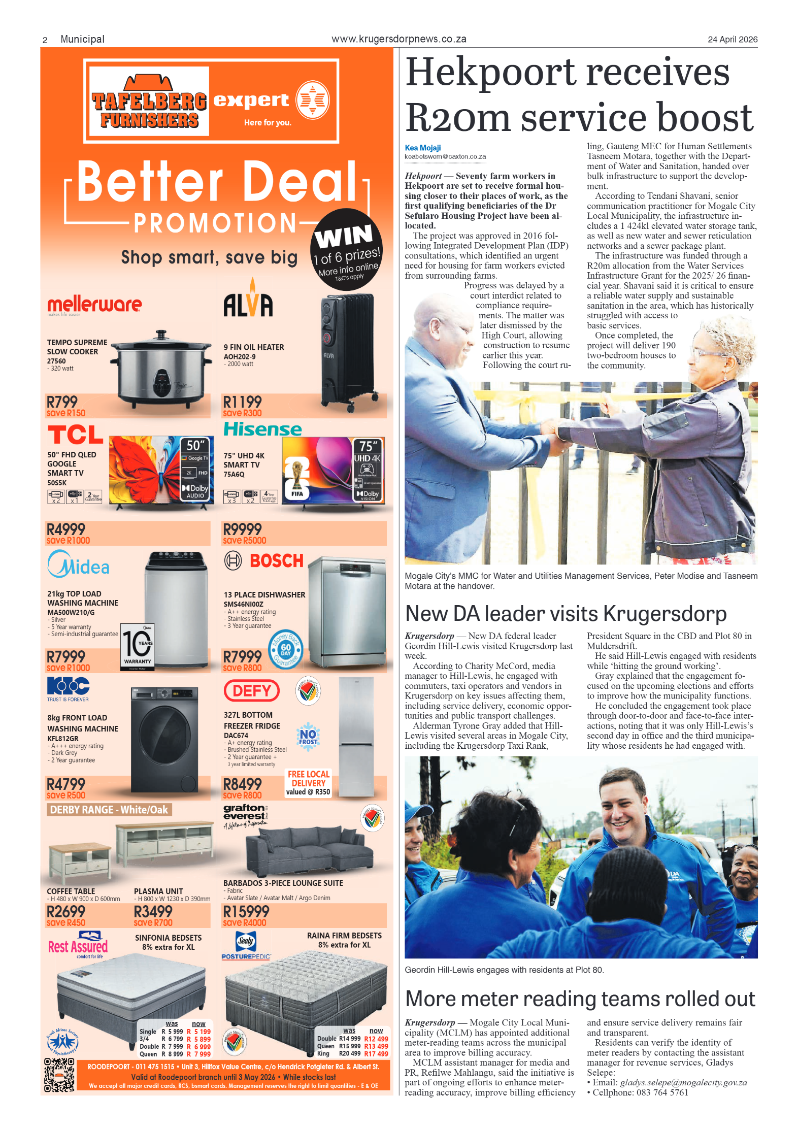 Krugersdorp News 24 April 2026 page 2
