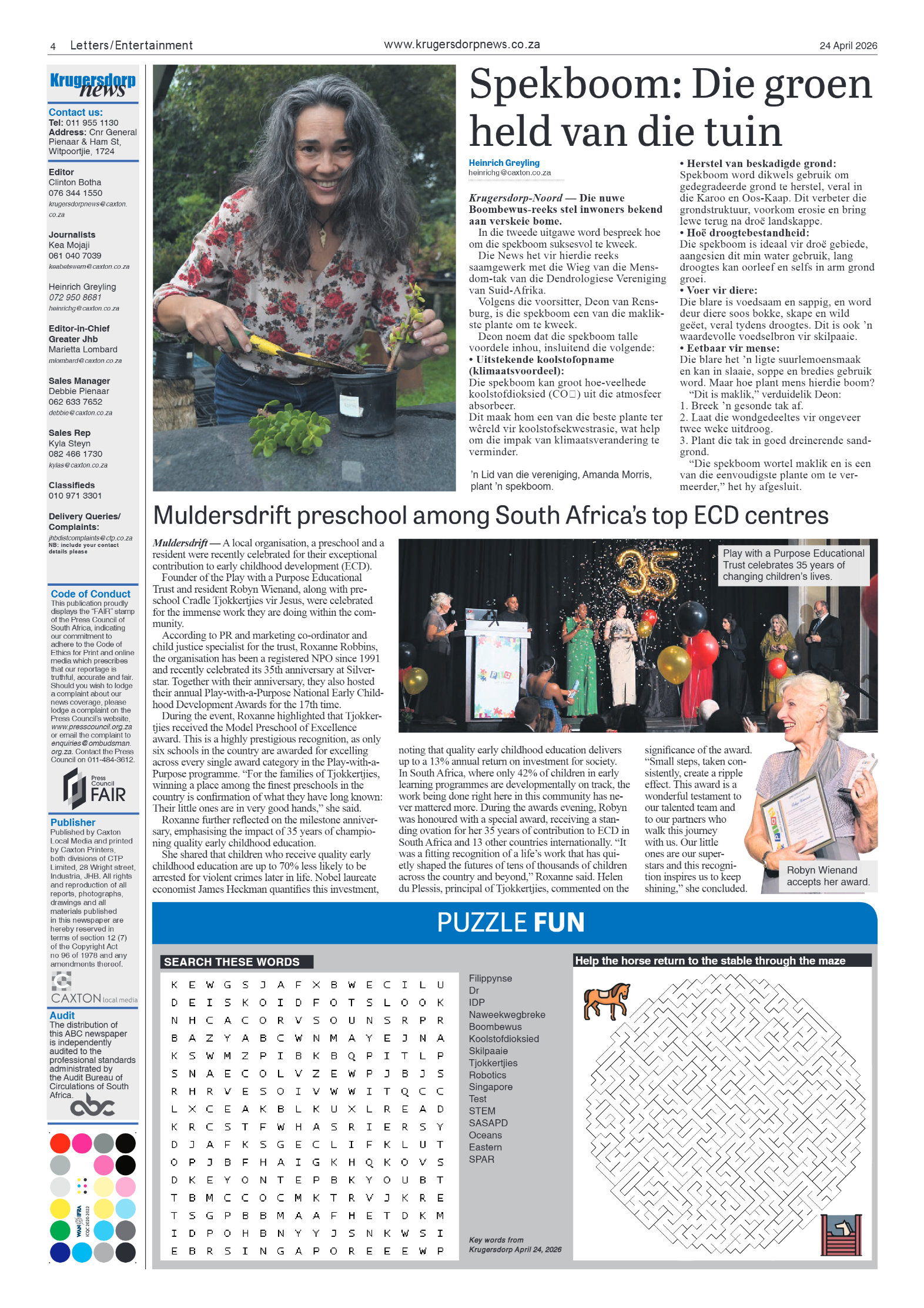 Krugersdorp News 24 April 2026 page 4