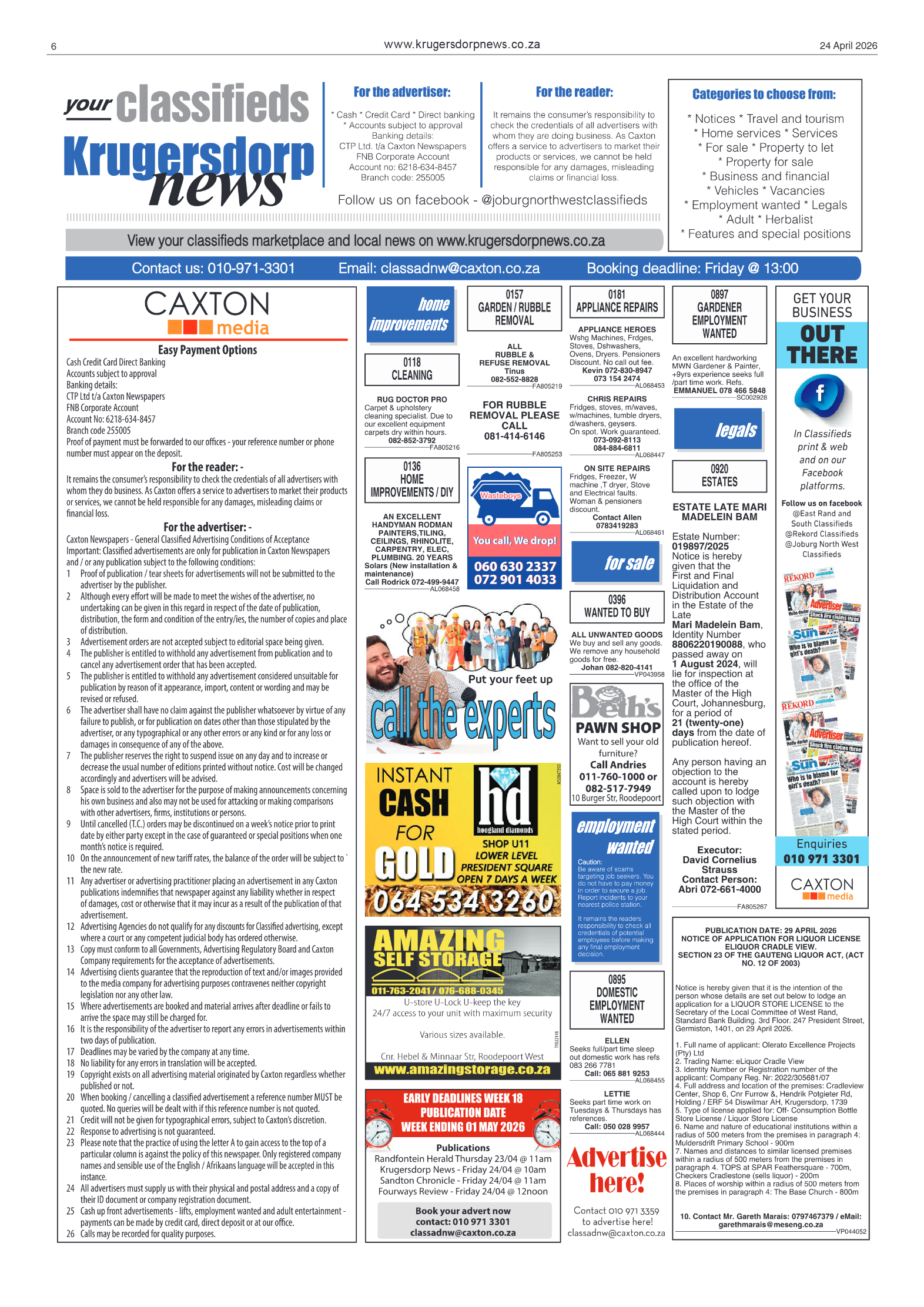 Krugersdorp News 24 April 2026 page 6
