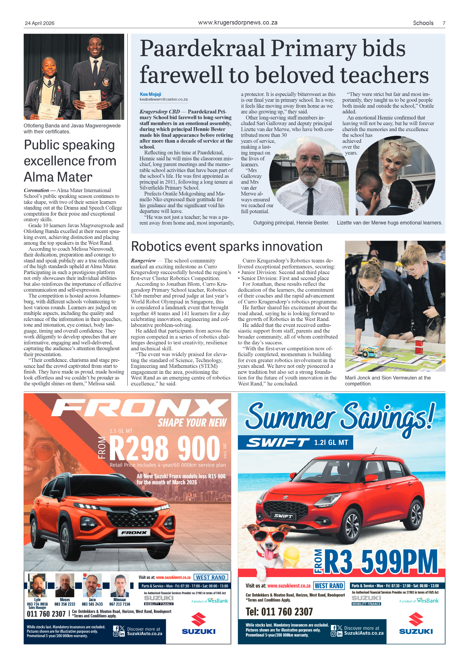 Krugersdorp News 24 April 2026 page 7
