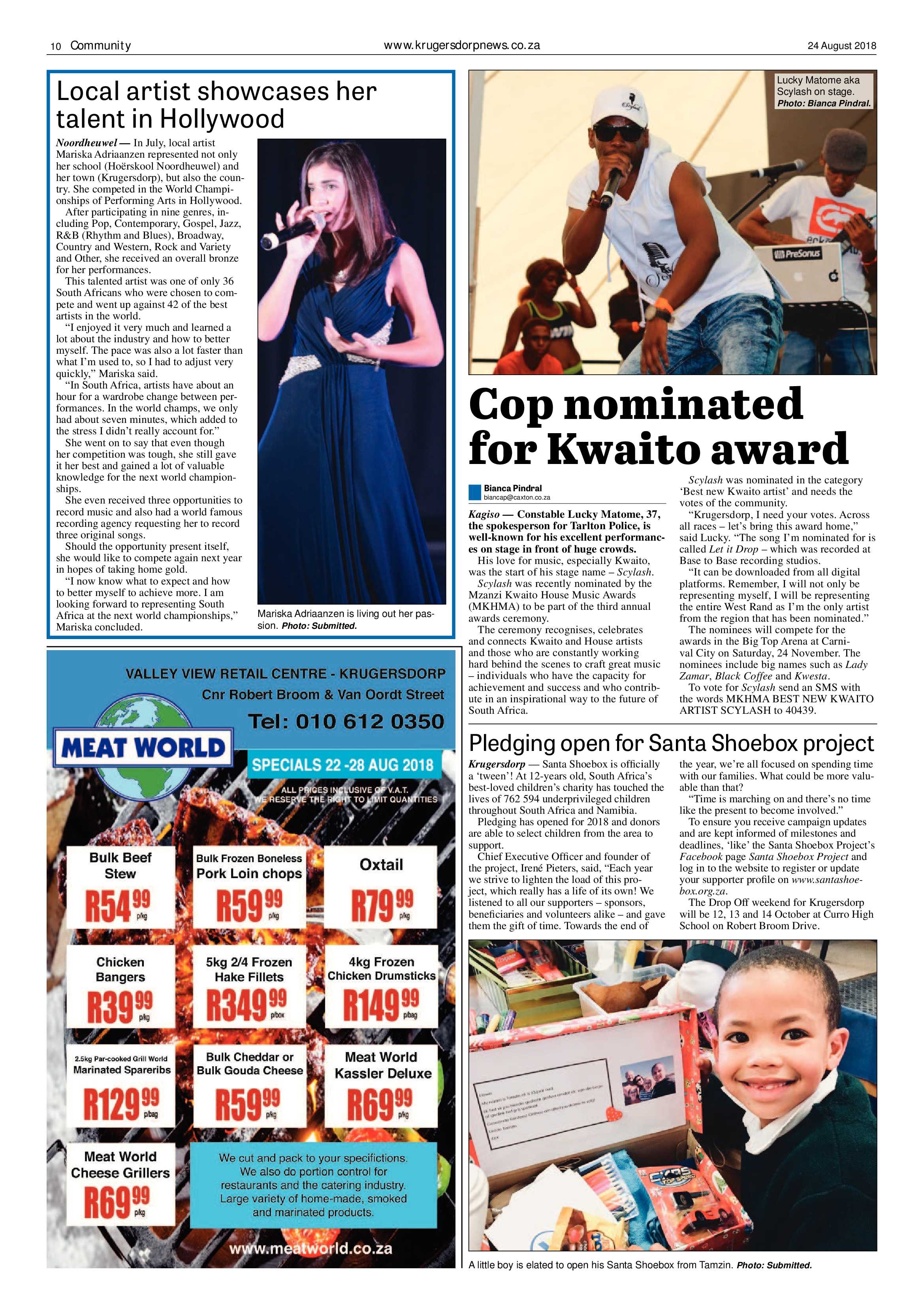 Krugersdorp News 24 August 2018 page 10