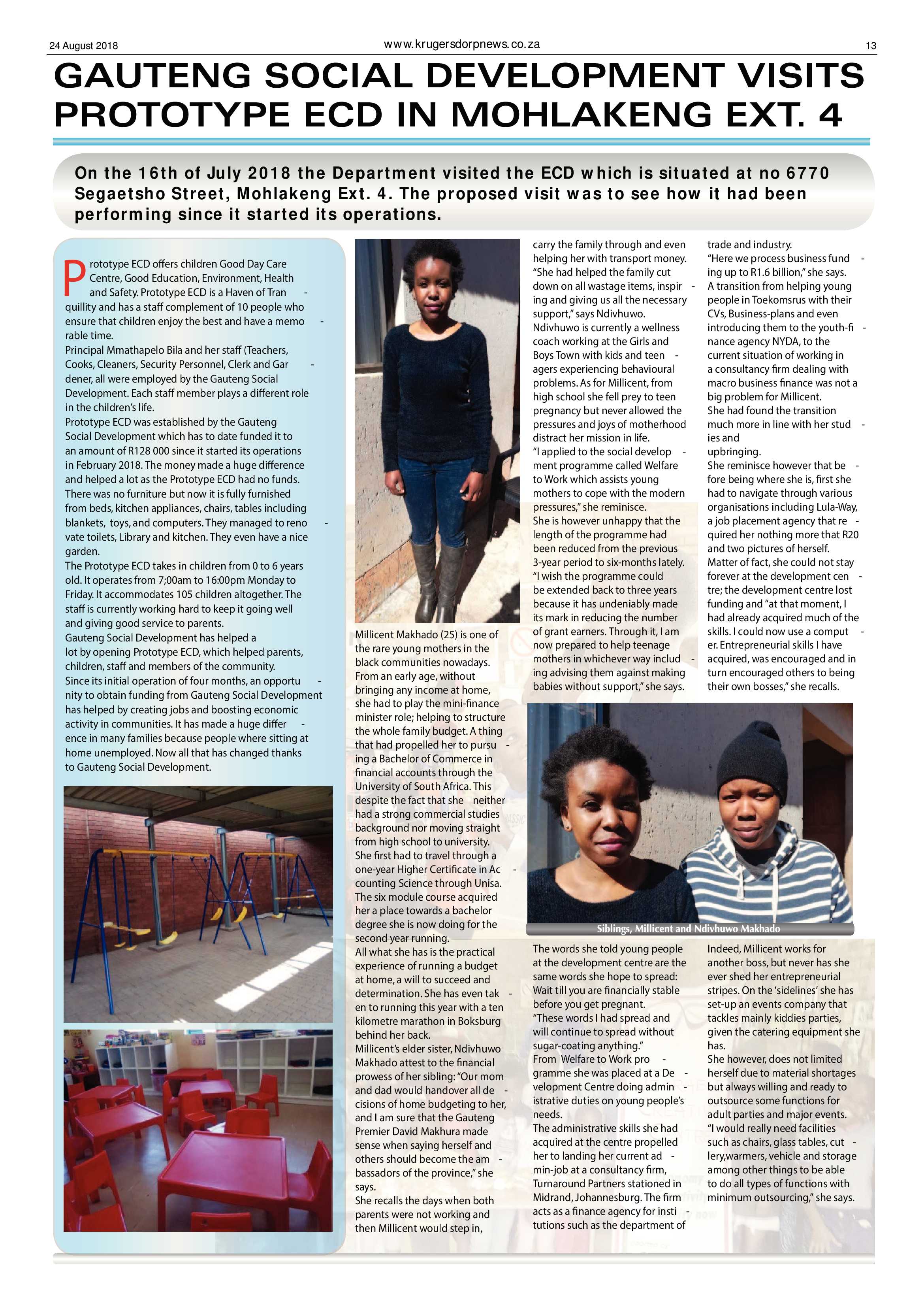 Krugersdorp News 24 August 2018 page 13