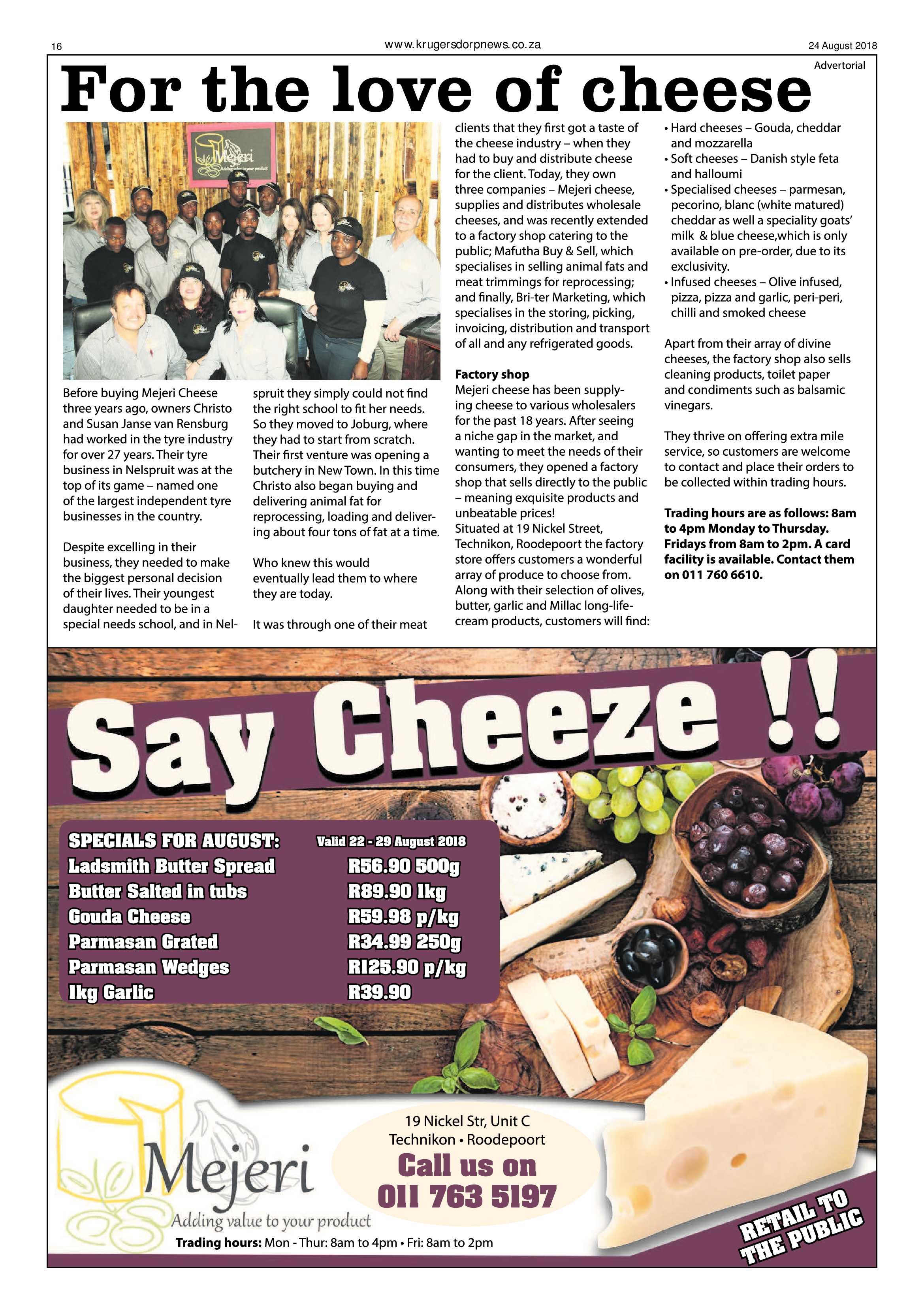 Krugersdorp News 24 August 2018 page 16