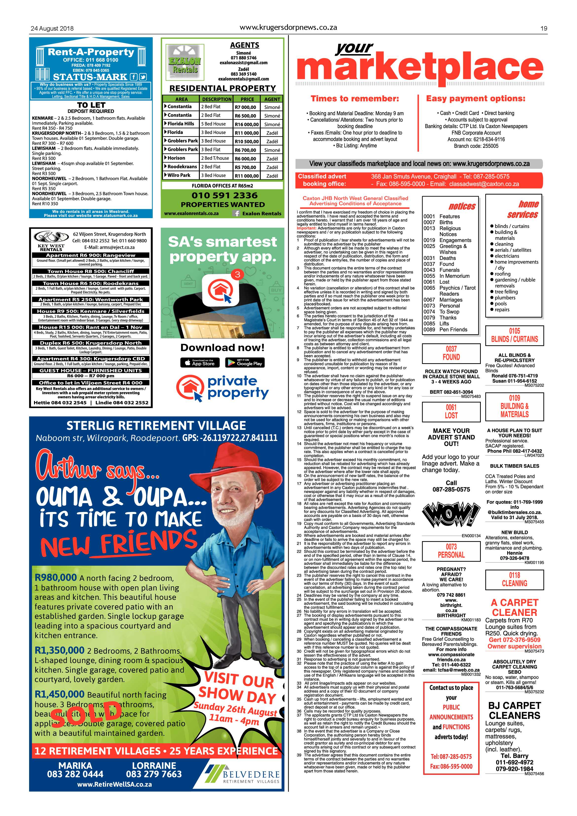 Krugersdorp News 24 August 2018 page 19