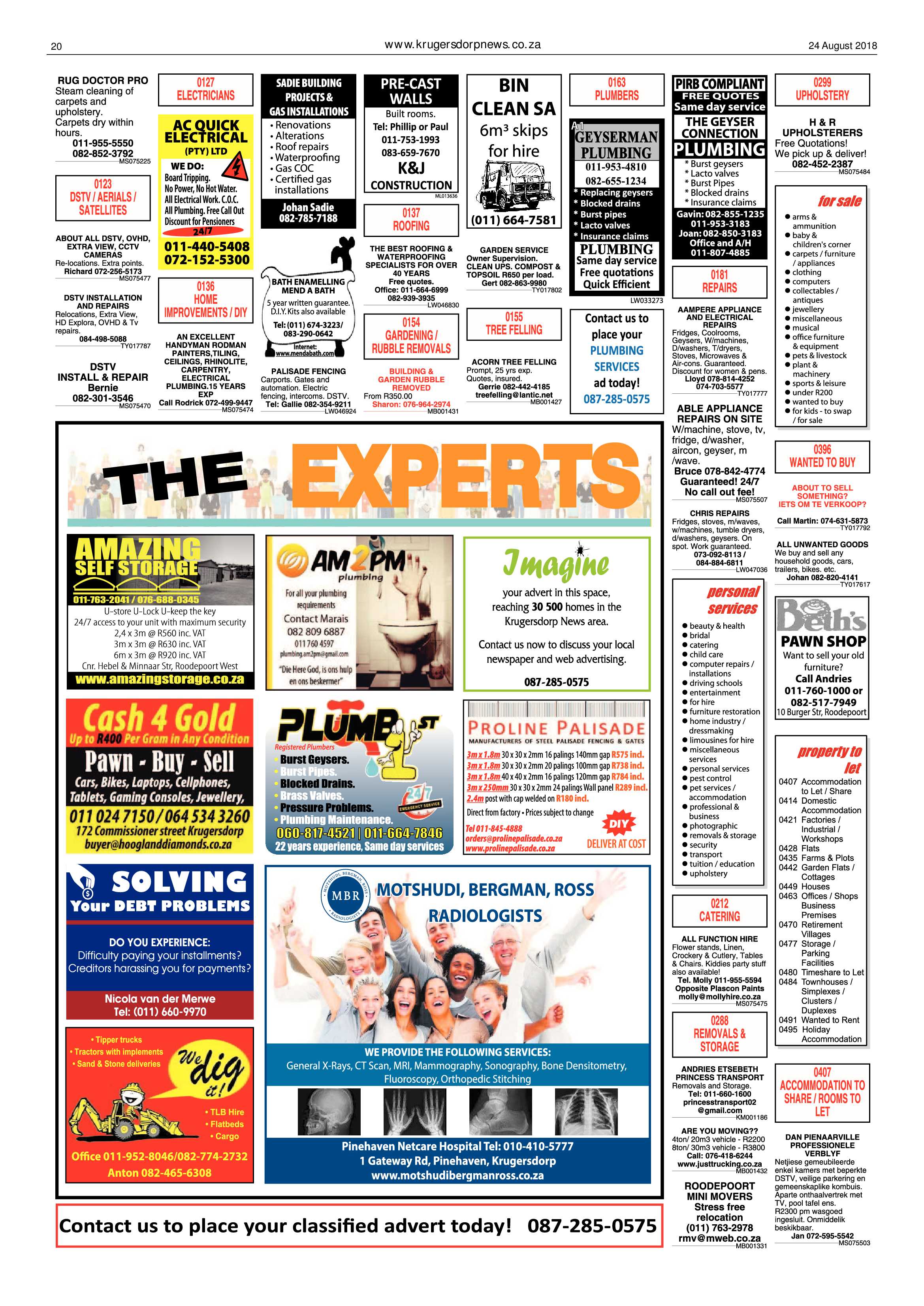 Krugersdorp News 24 August 2018 page 20