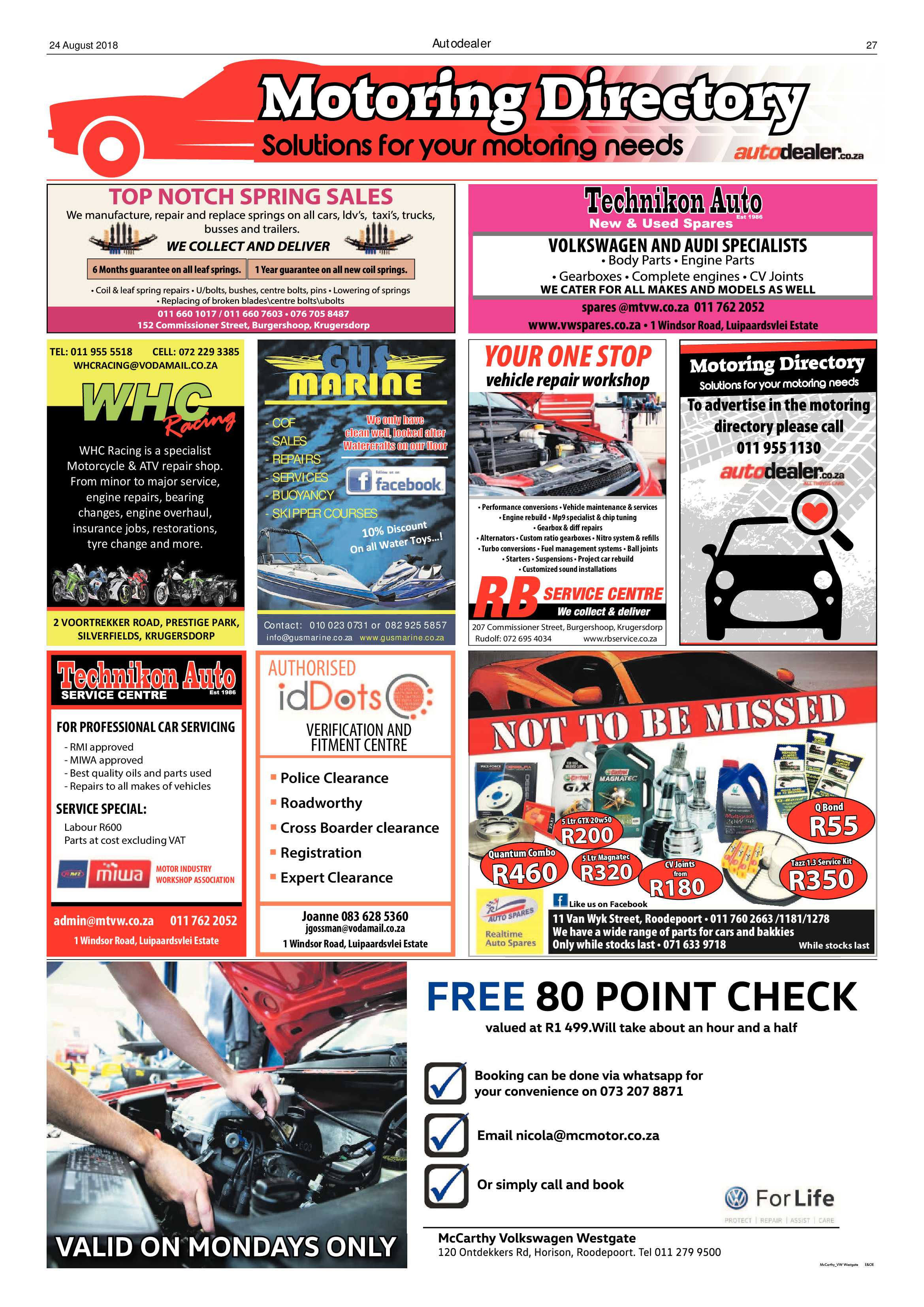 Krugersdorp News 24 August 2018 page 27