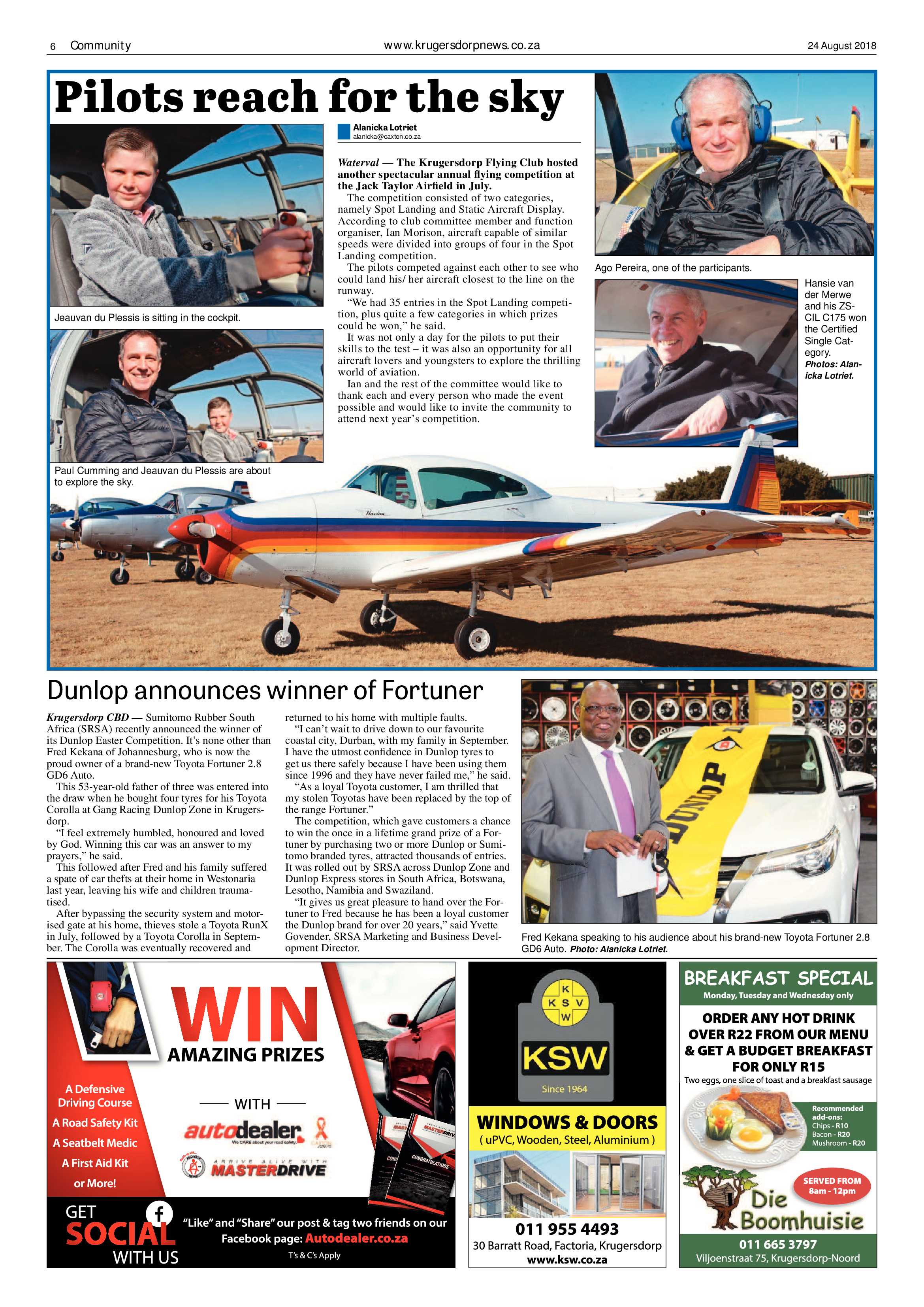 Krugersdorp News 24 August 2018 page 6