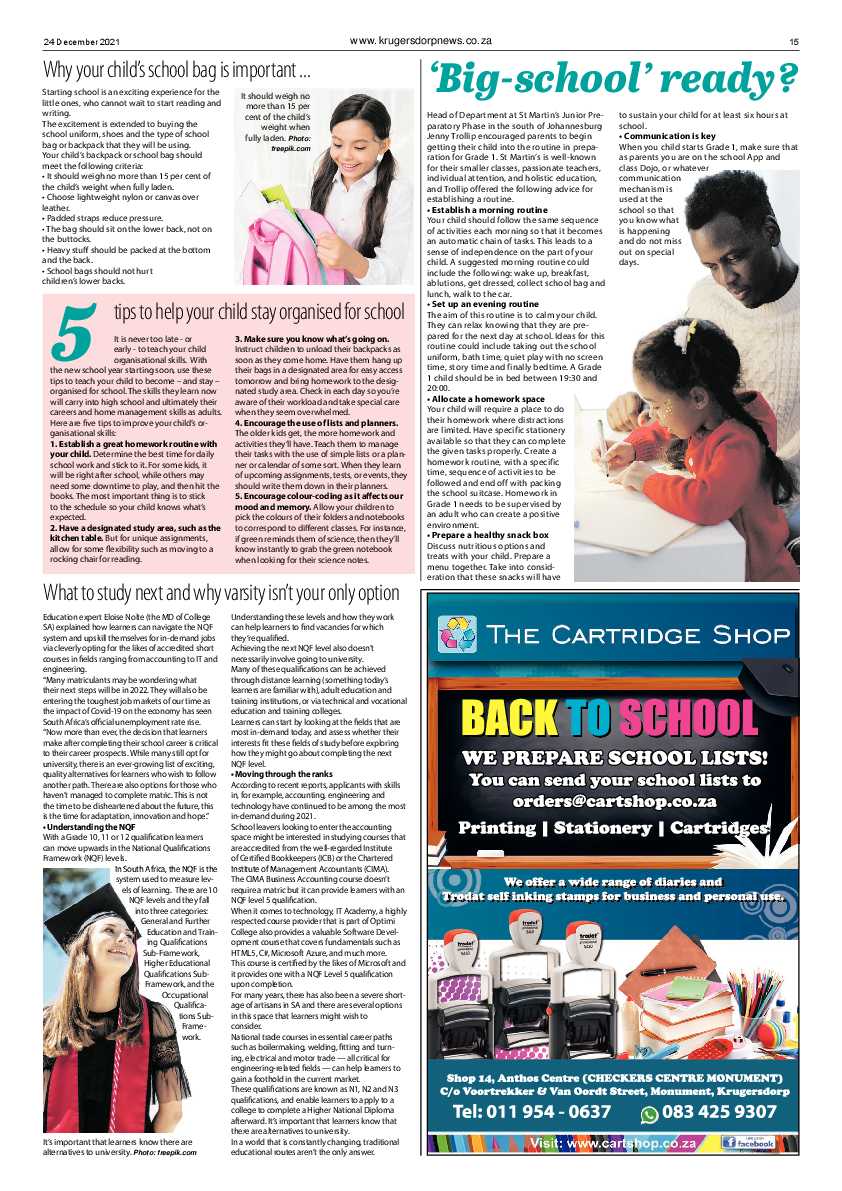 Krugersdorp News 24 December 2021 page 15