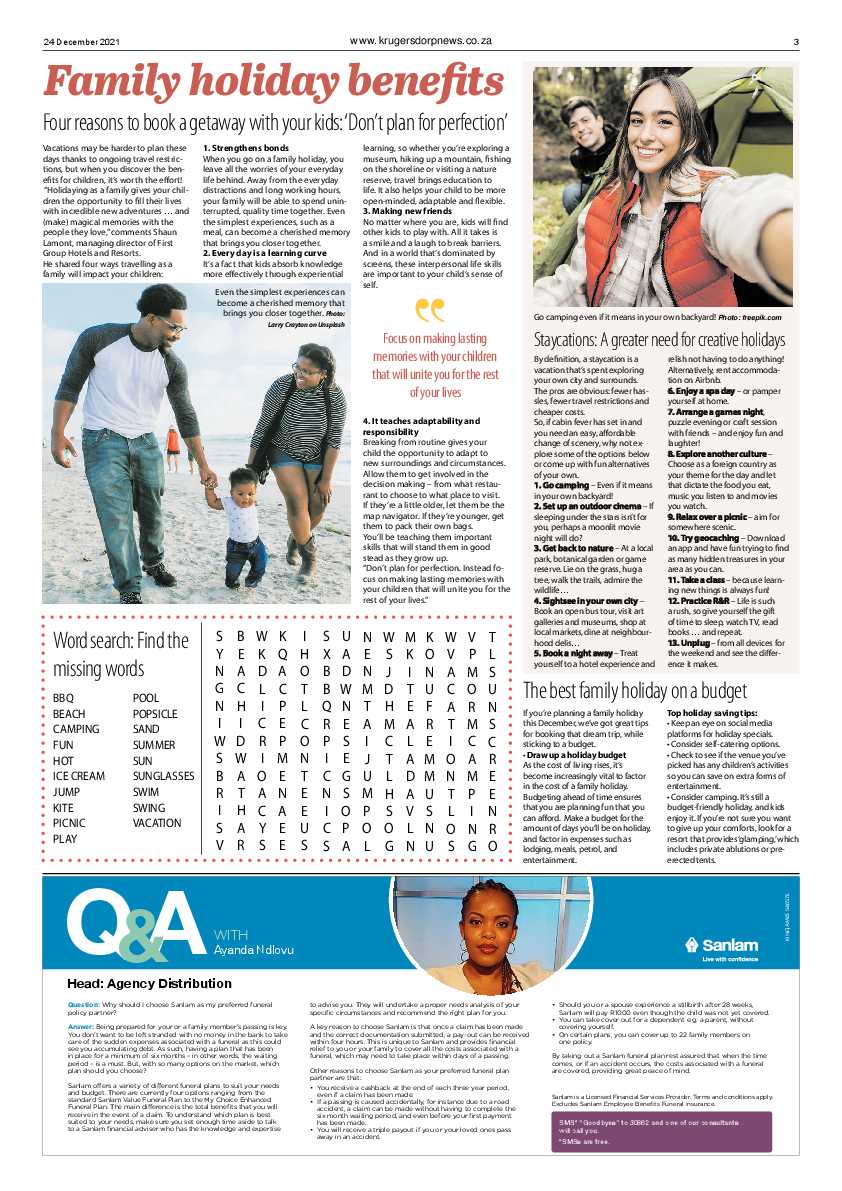 Krugersdorp News 24 December 2021 page 3
