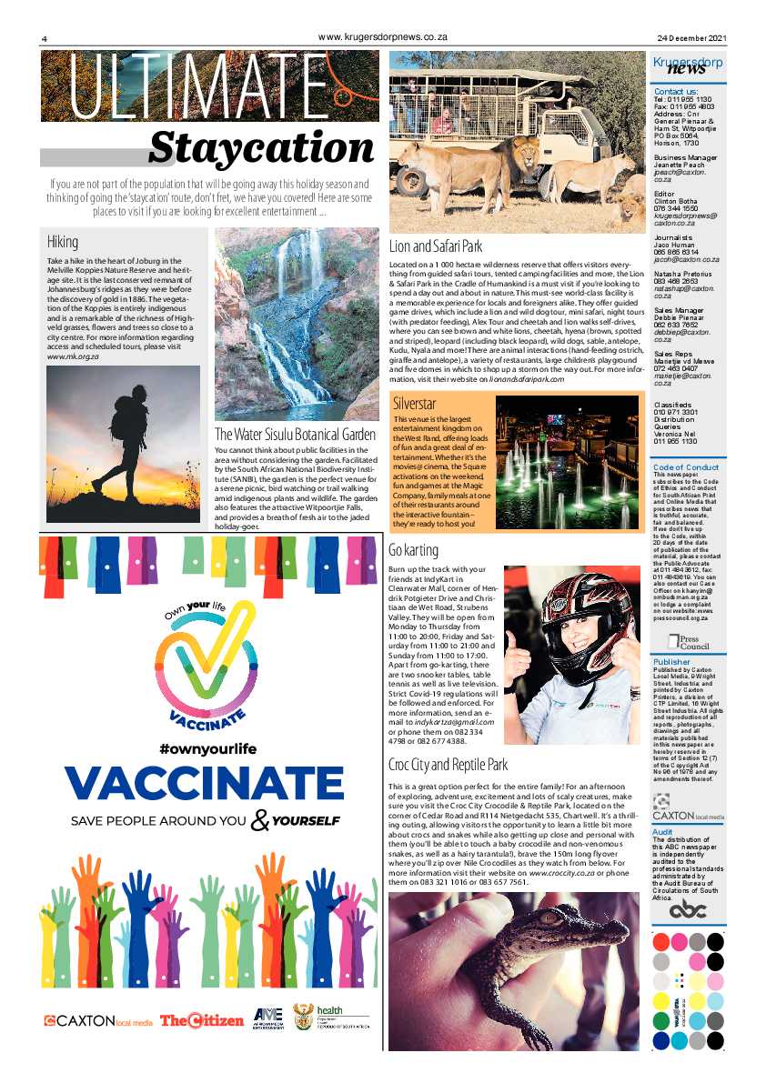 Krugersdorp News 24 December 2021 page 4