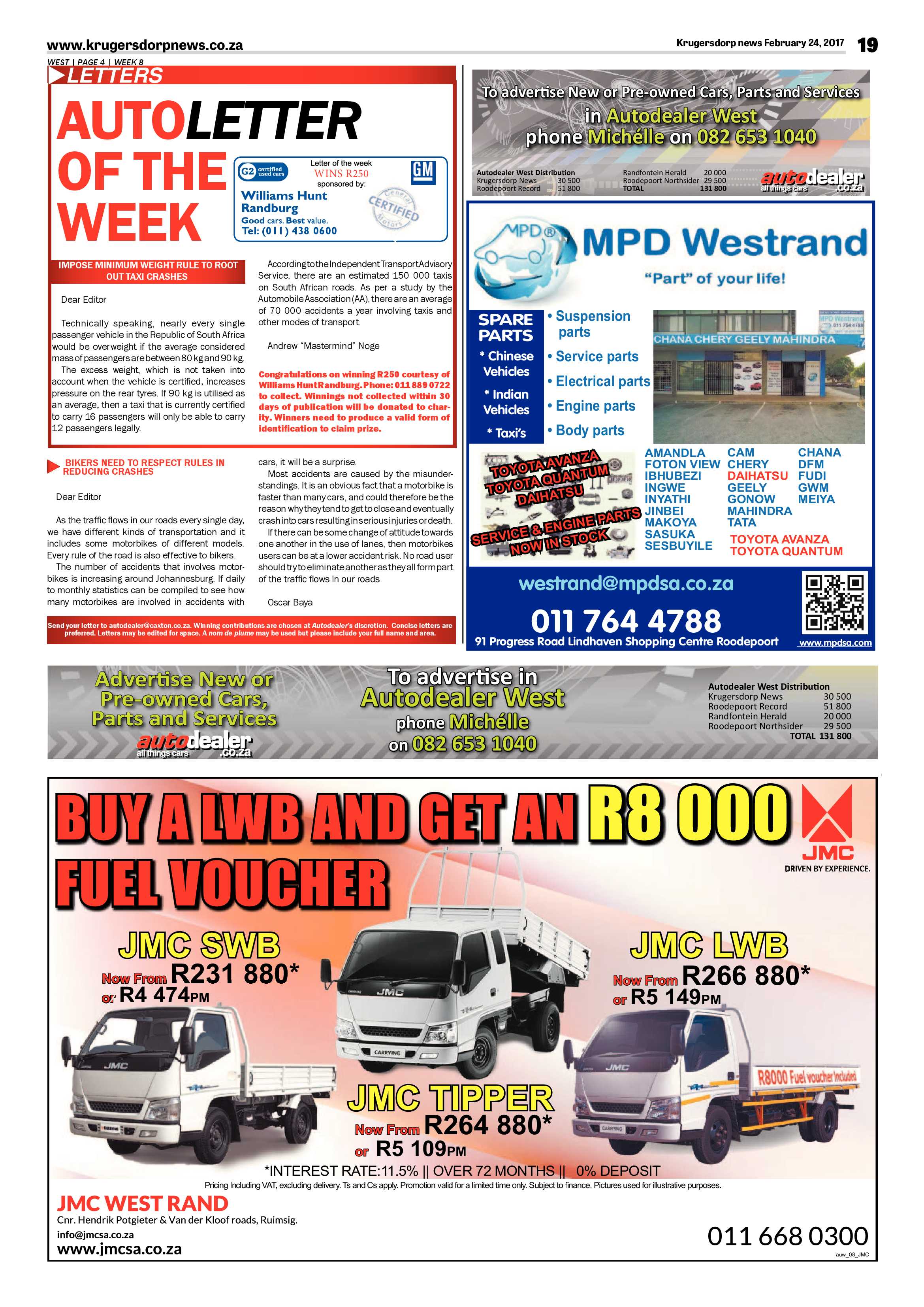 Krugersdorp News 24 February 2017 page 19