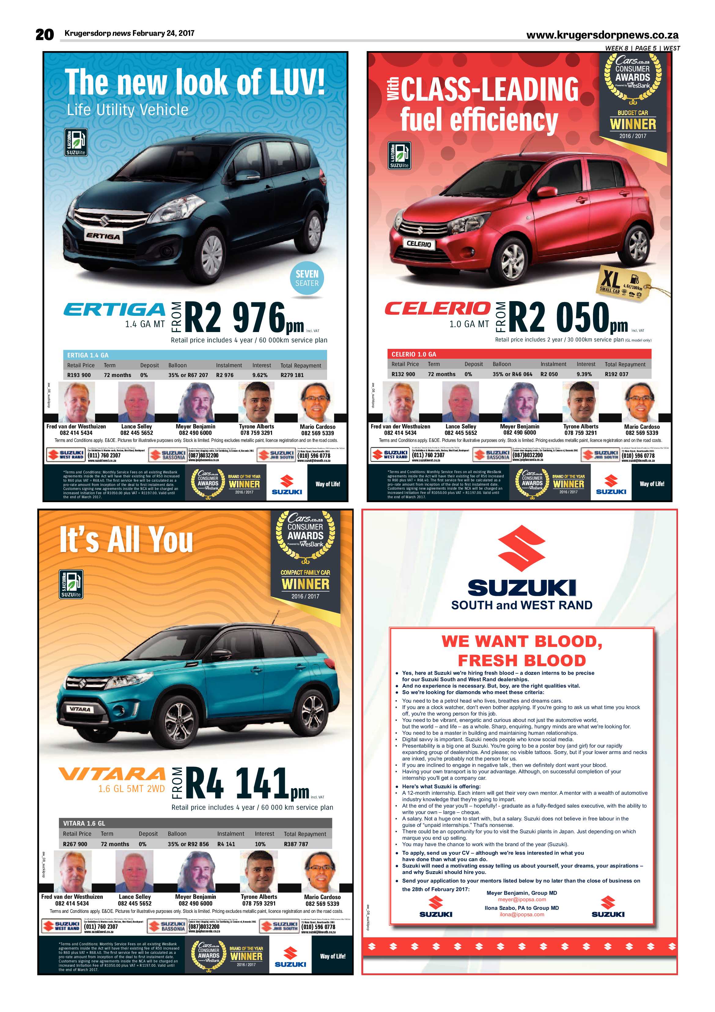 Krugersdorp News 24 February 2017 page 20