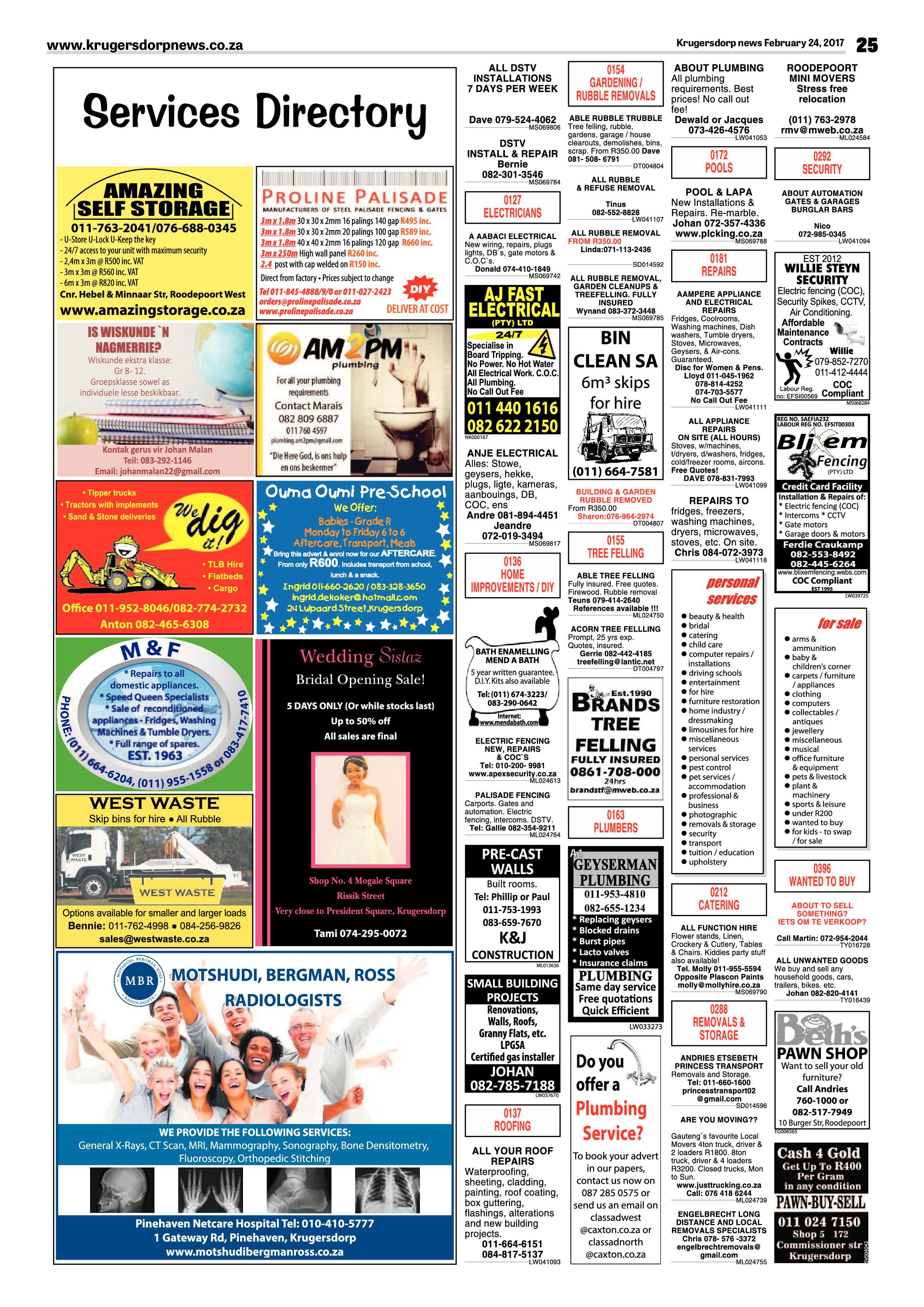Krugersdorp News 24 February 2017 page 25