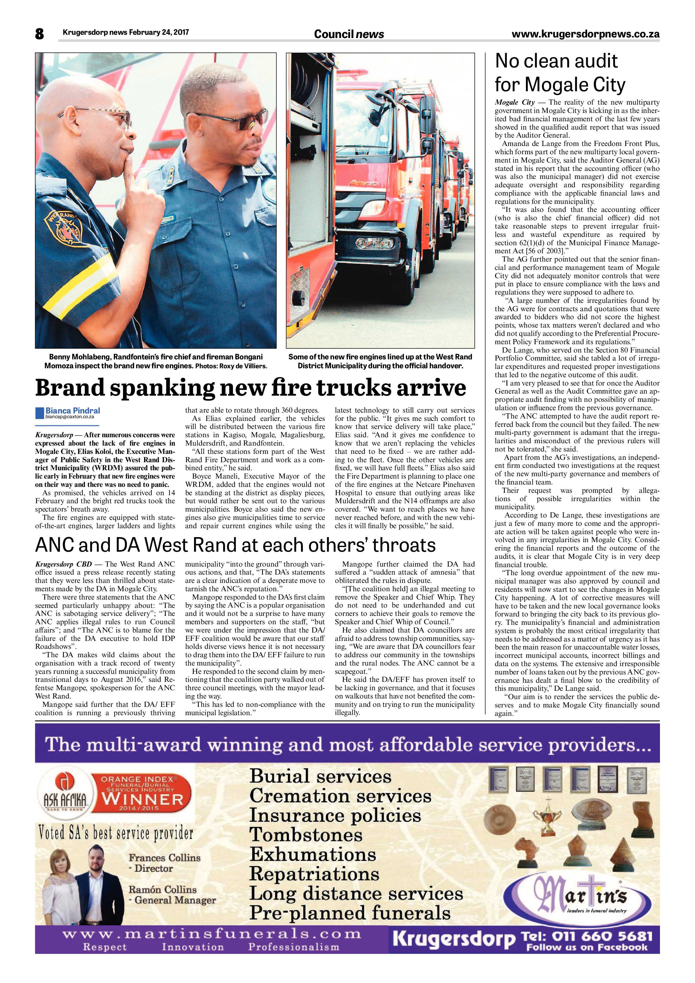 Krugersdorp News 24 February 2017 page 8