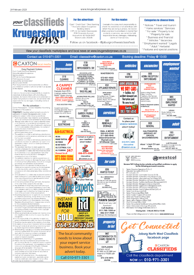 Krugersdorp News 24 February 2023 page 7