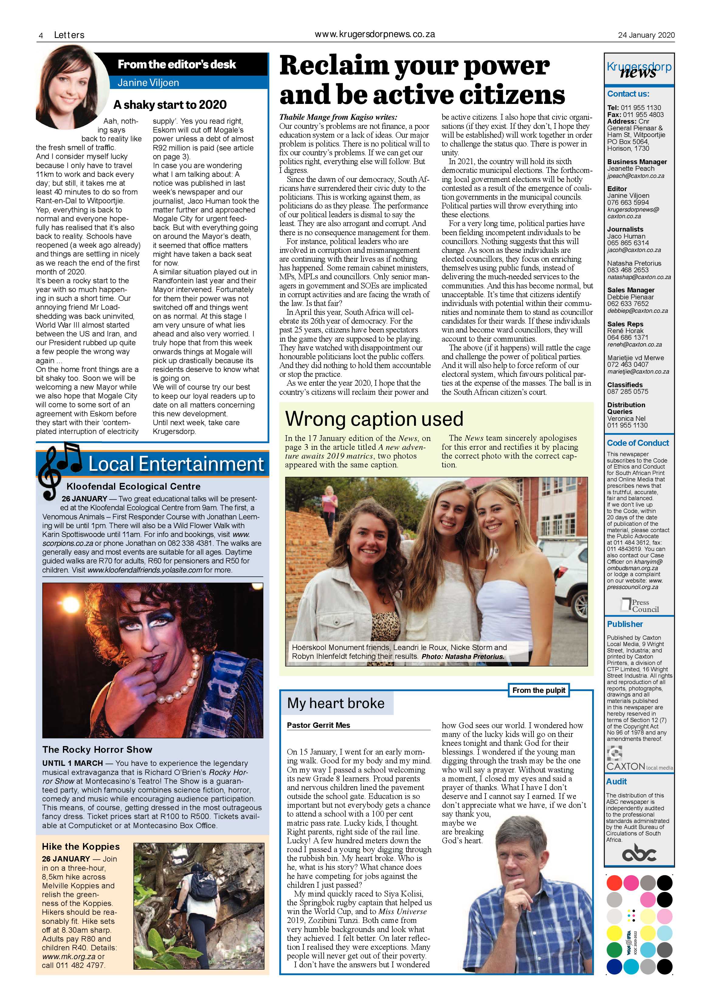 Krugersdorp News 24 January 2020 page 4