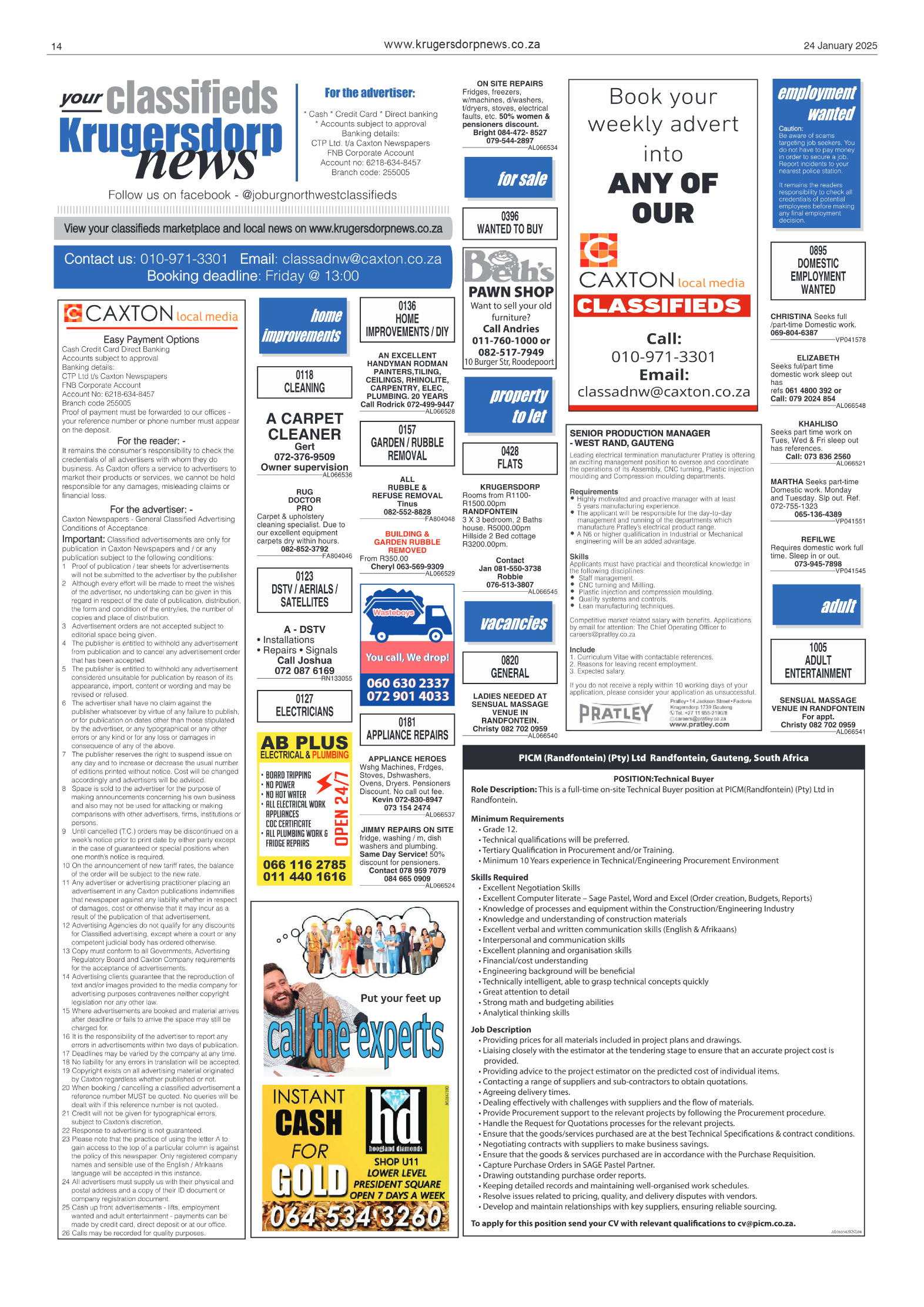 Krugersdorp News 24 January 2025 page 14