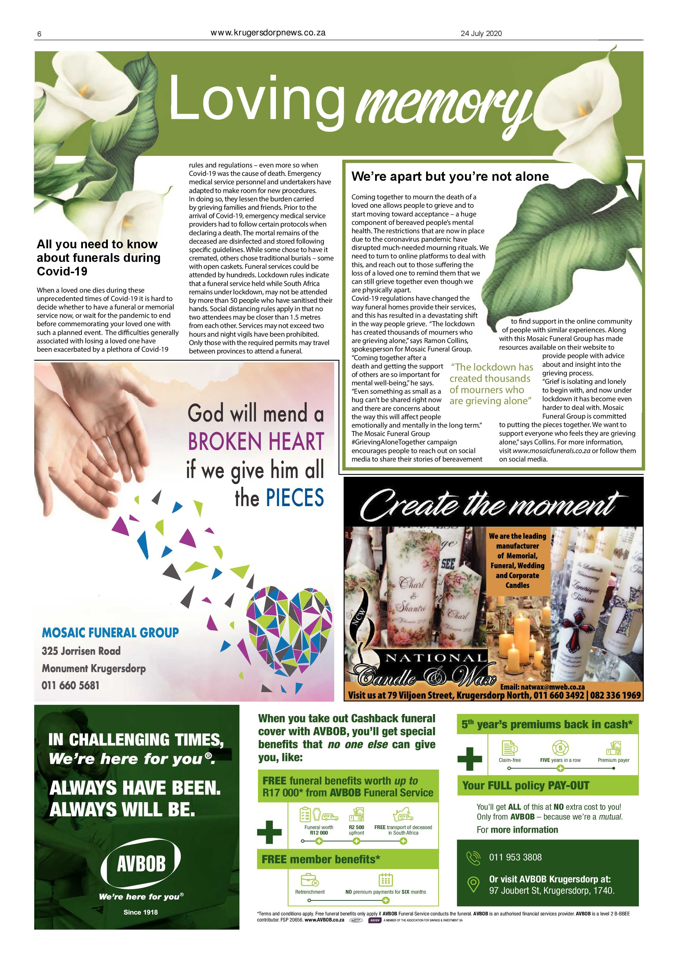 Krugersdorp News 24 July 2020 page 6