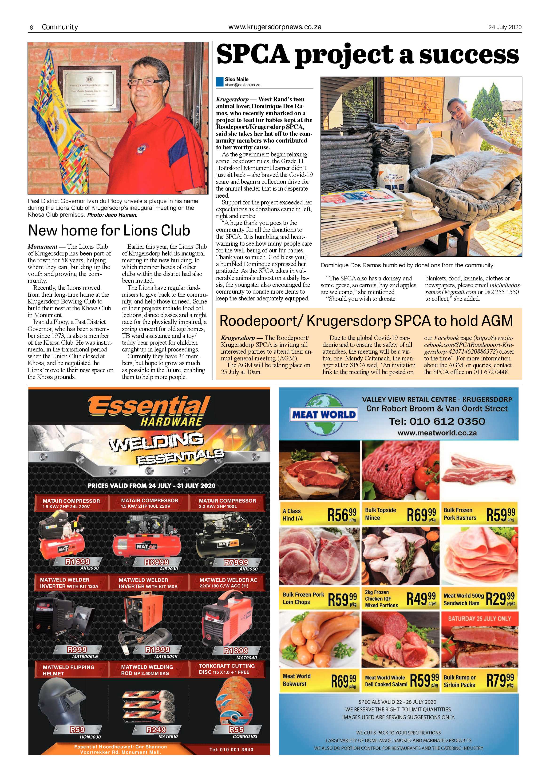 Krugersdorp News 24 July 2020 page 8