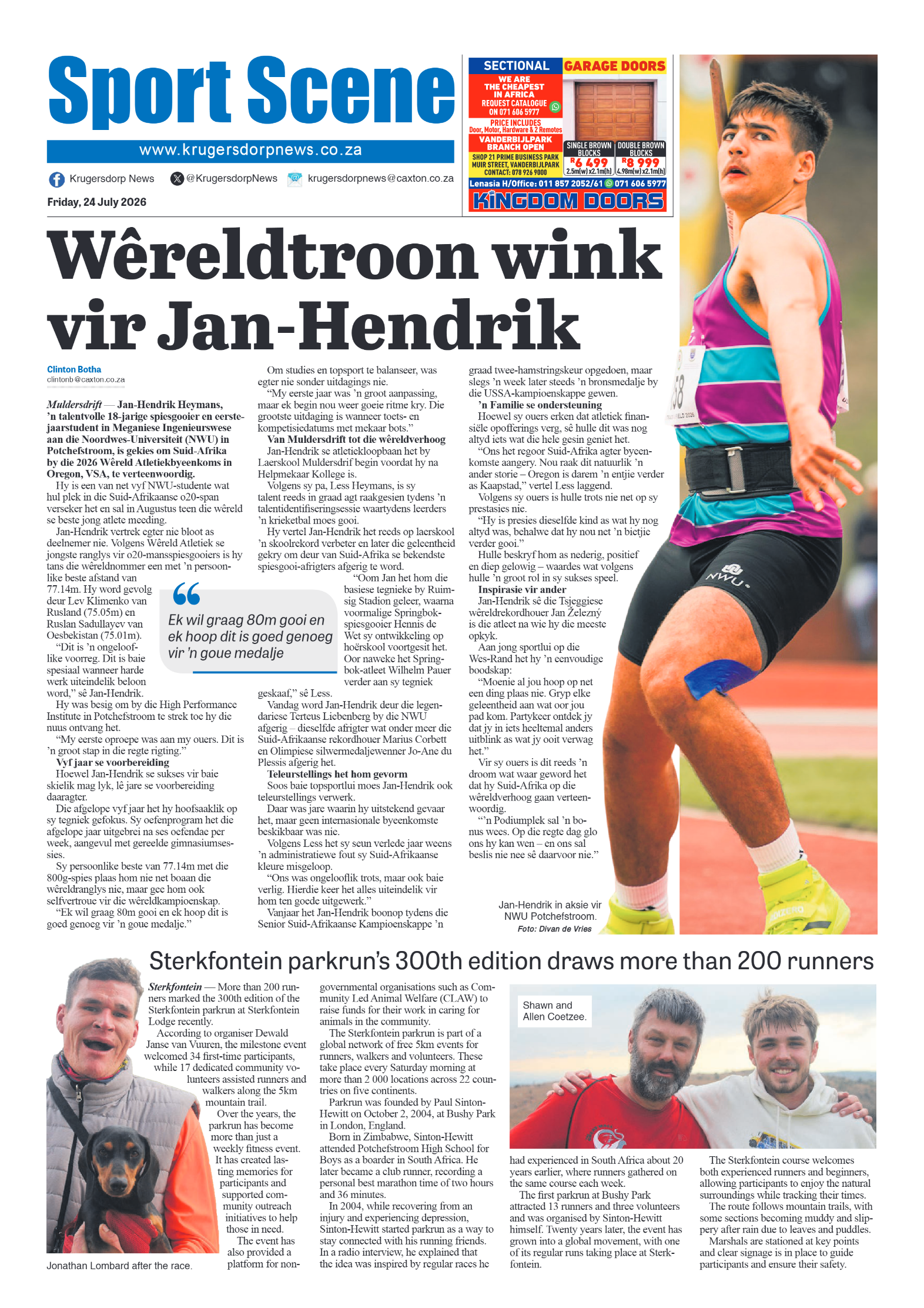 Krugersdorp News 24 July 2026 page 8