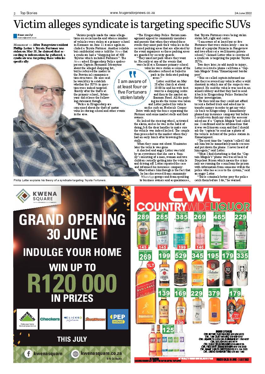 Krugersdorp News 24 June 2022 page 2