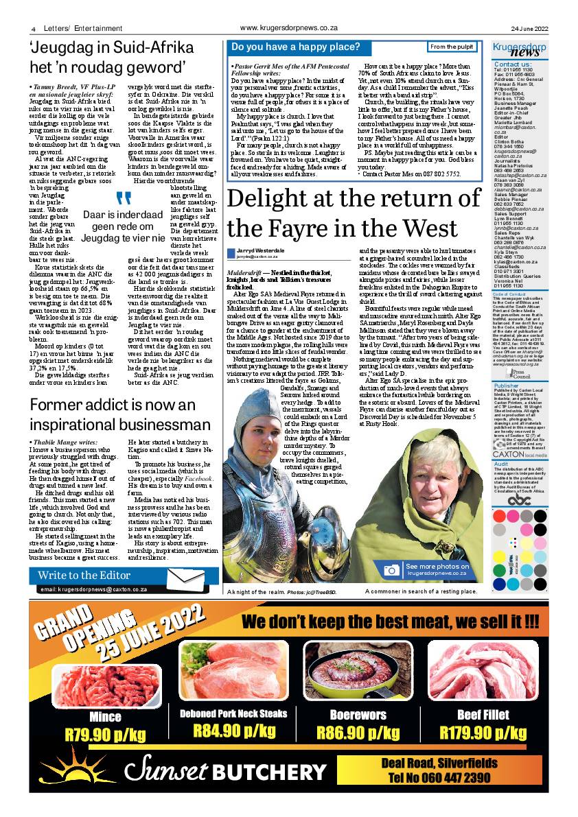 Krugersdorp News 24 June 2022 page 4