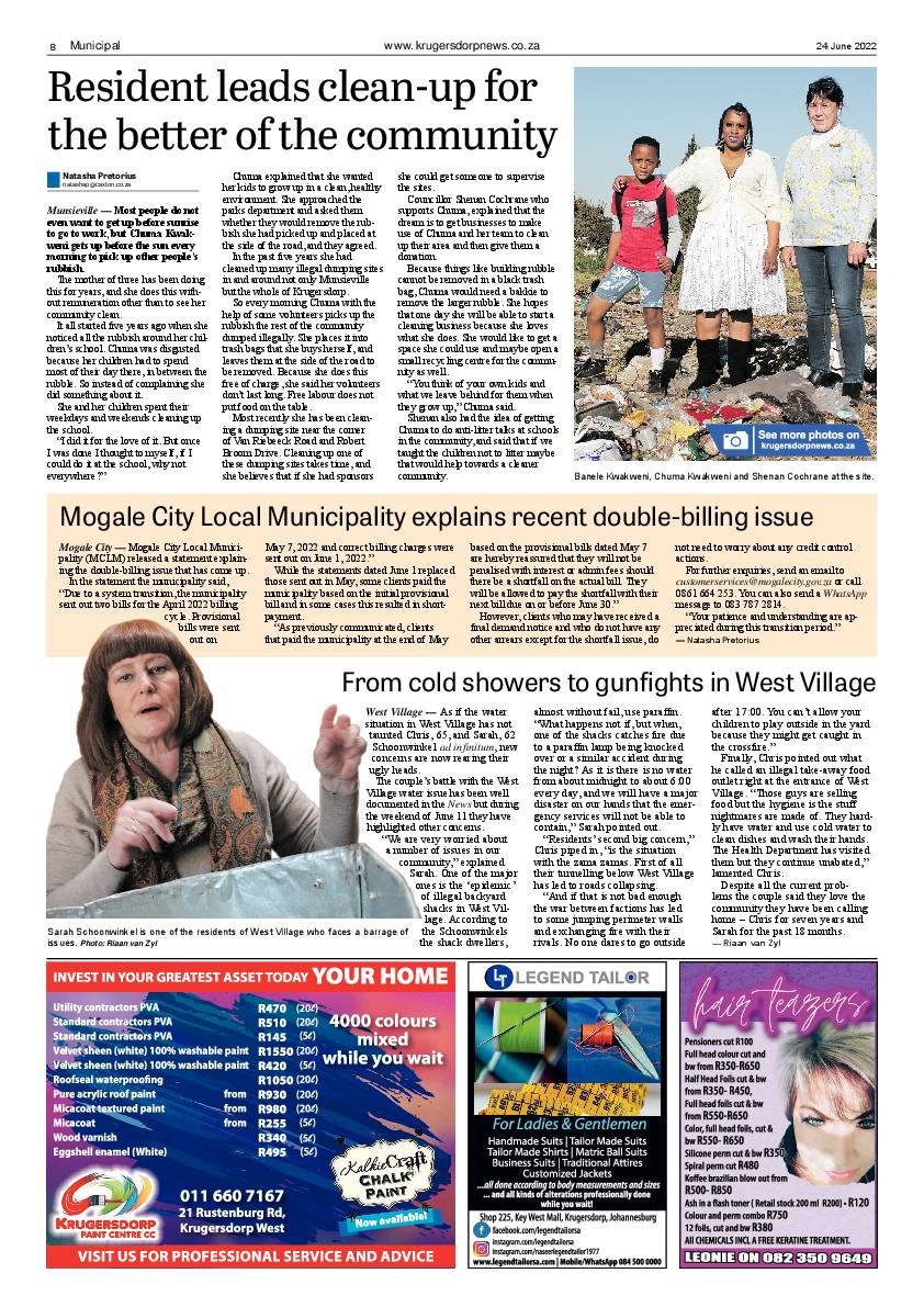 Krugersdorp News 24 June 2022 page 8