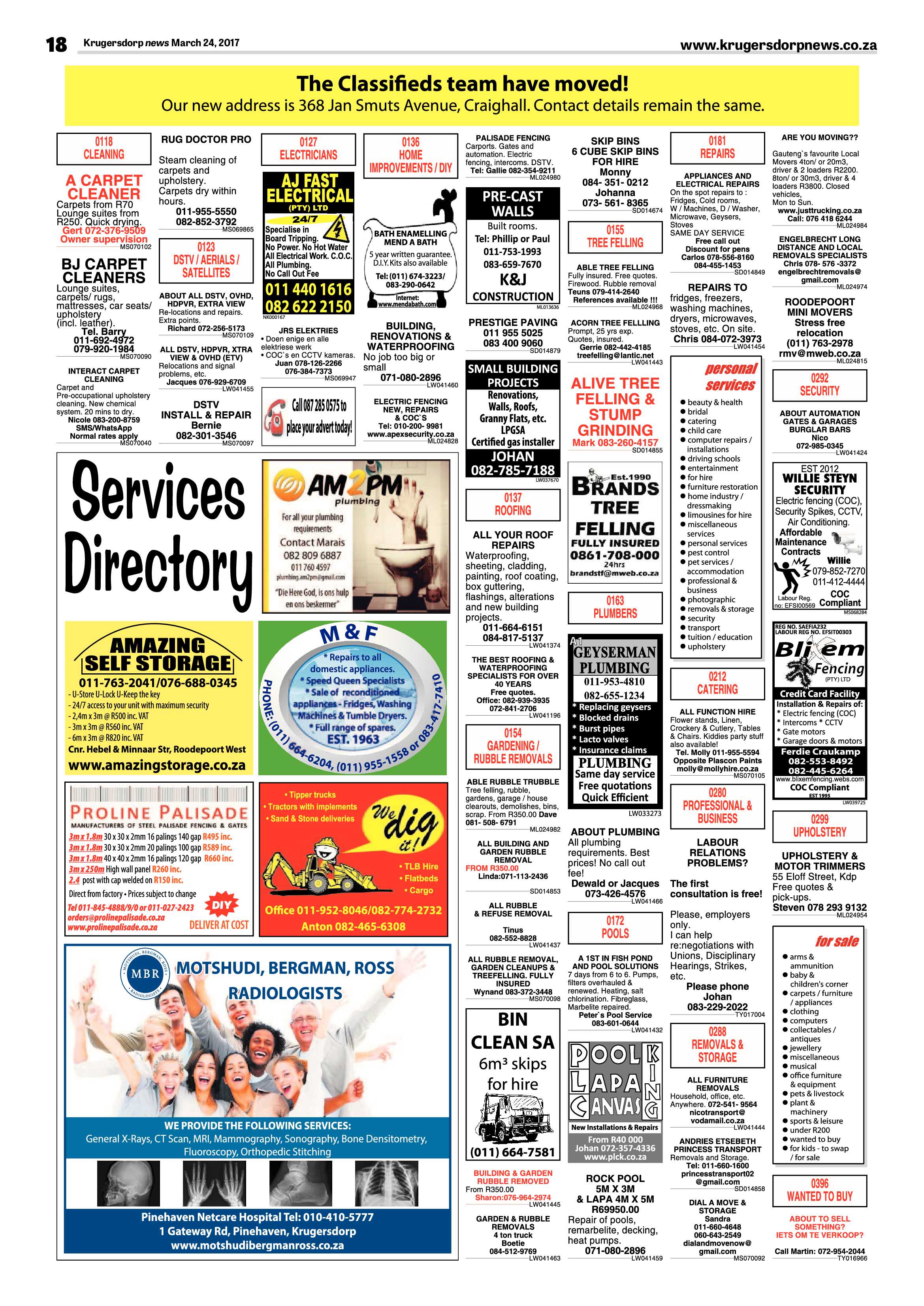 Krugersdorp News 24 March 2017 page 18