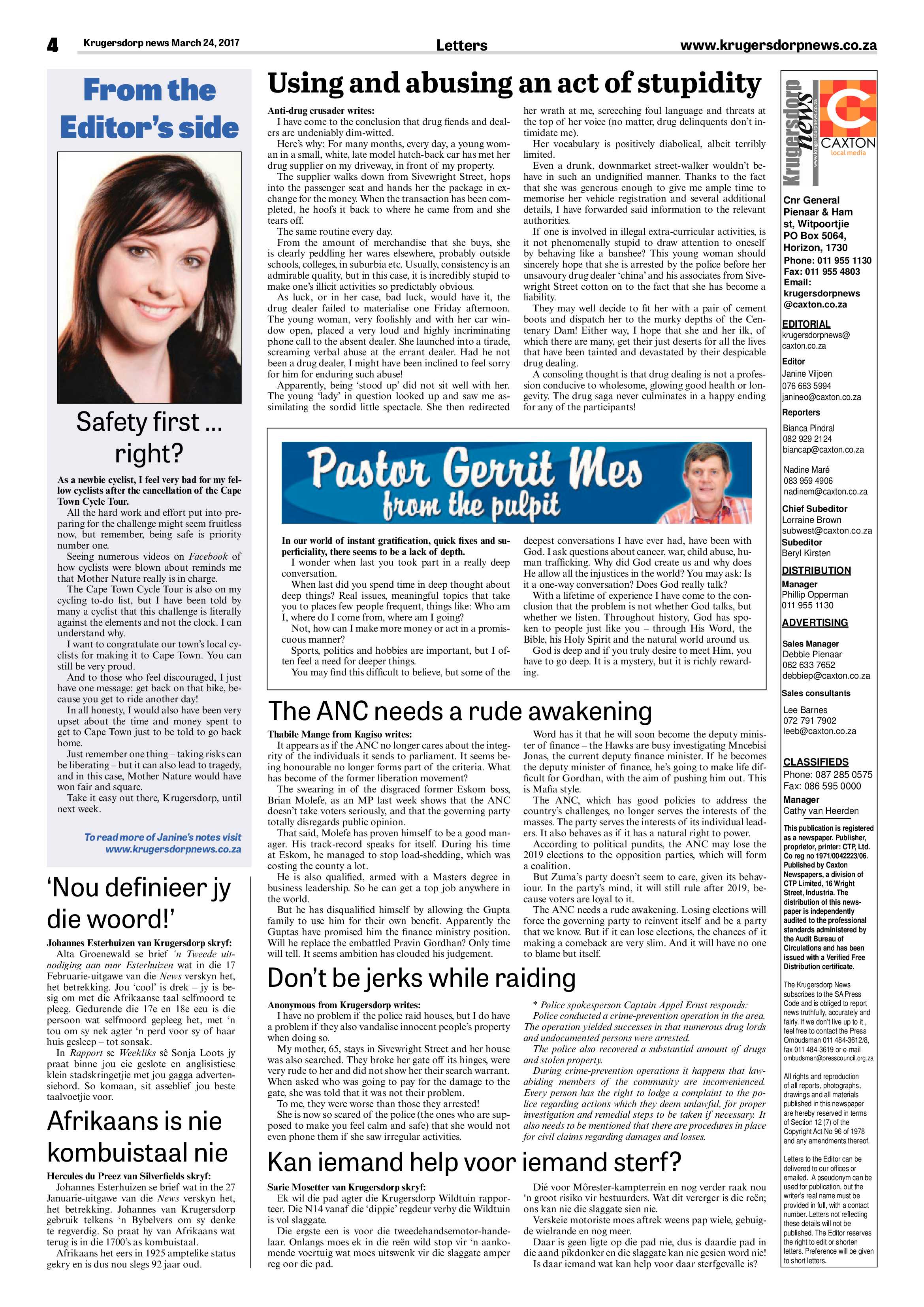 Krugersdorp News 24 March 2017 page 4