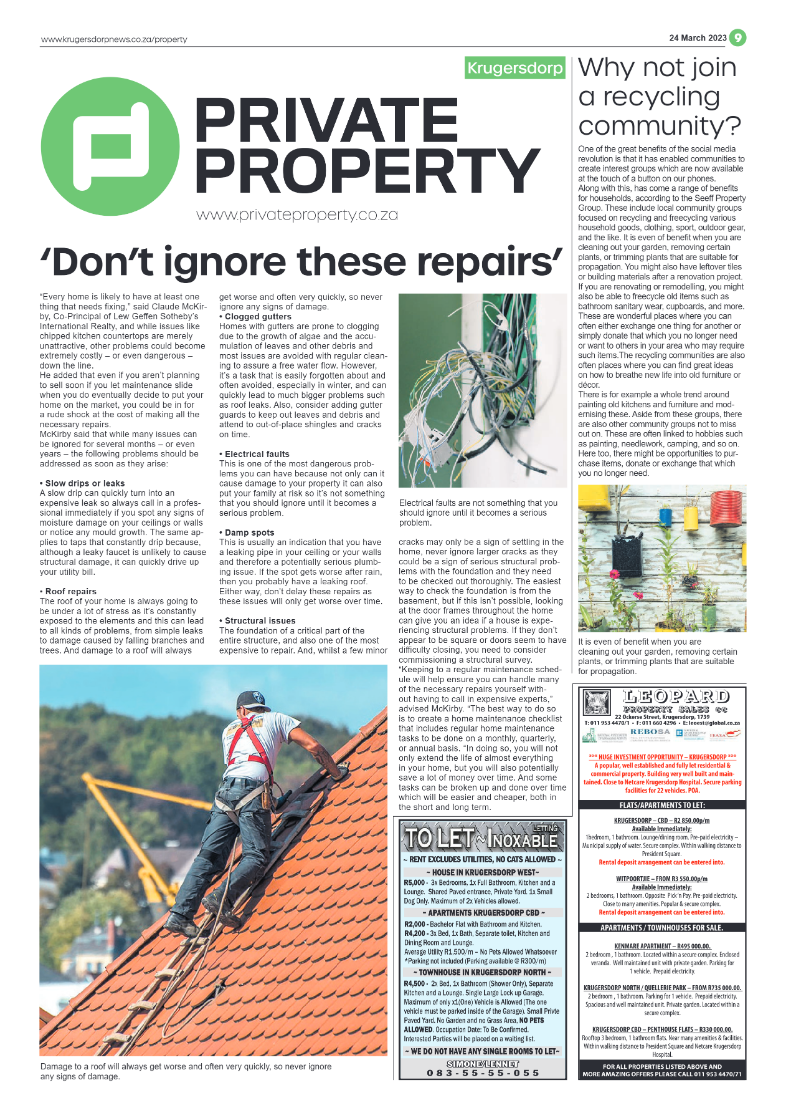 Krugersdorp News 24 March 2023 page 9