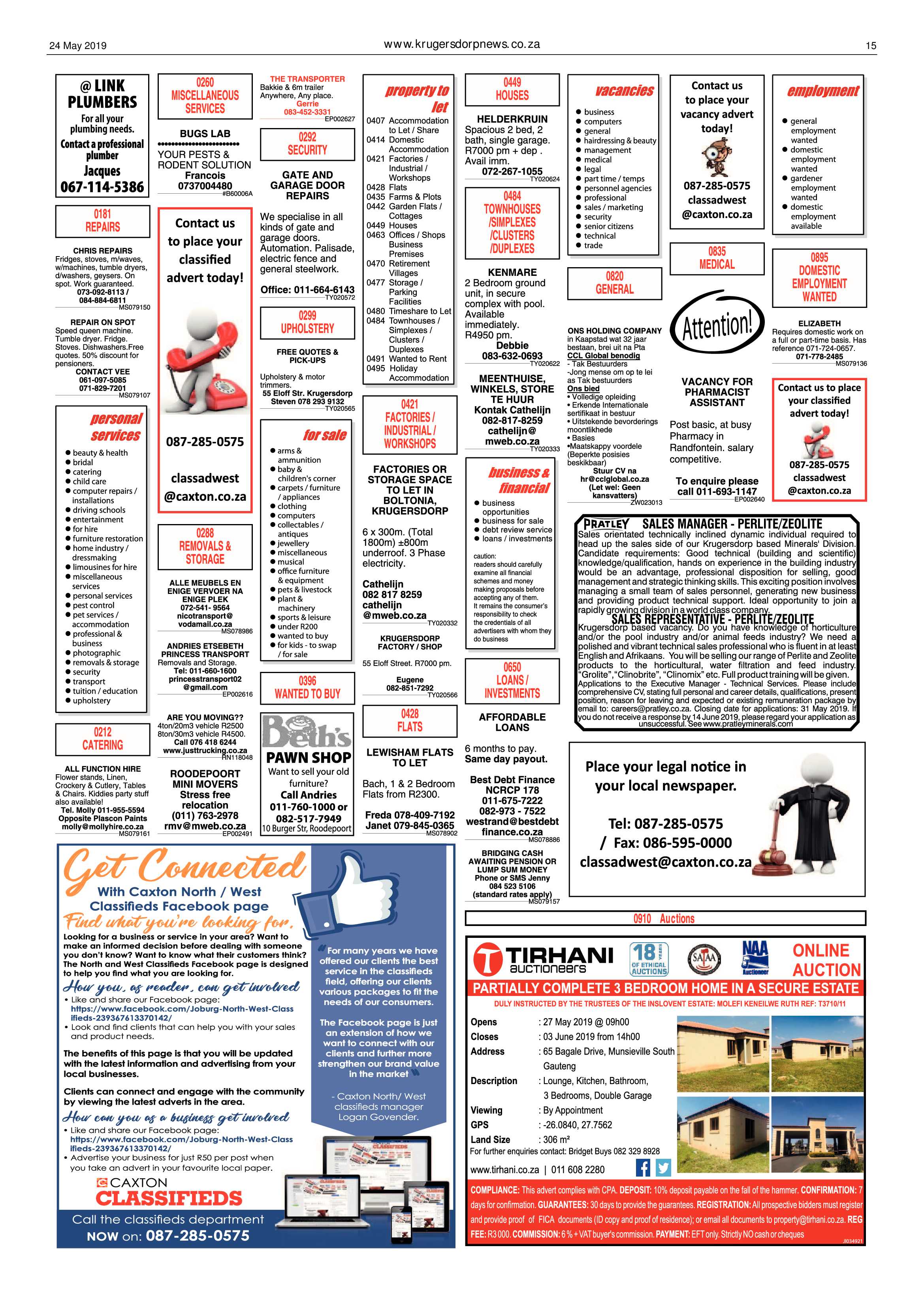 Krugersdorp News 24 May 2019 page 15