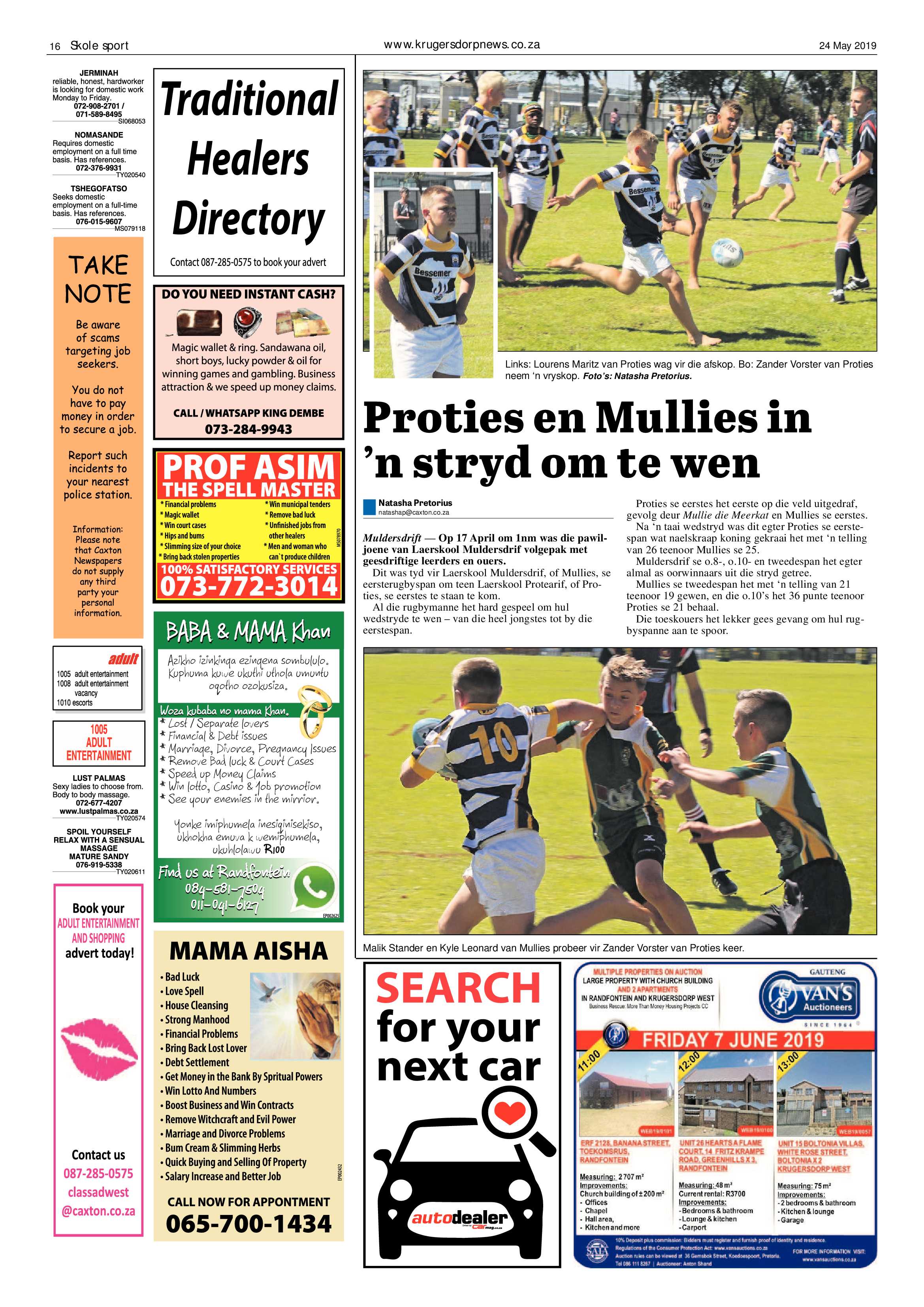 Krugersdorp News 24 May 2019 page 16