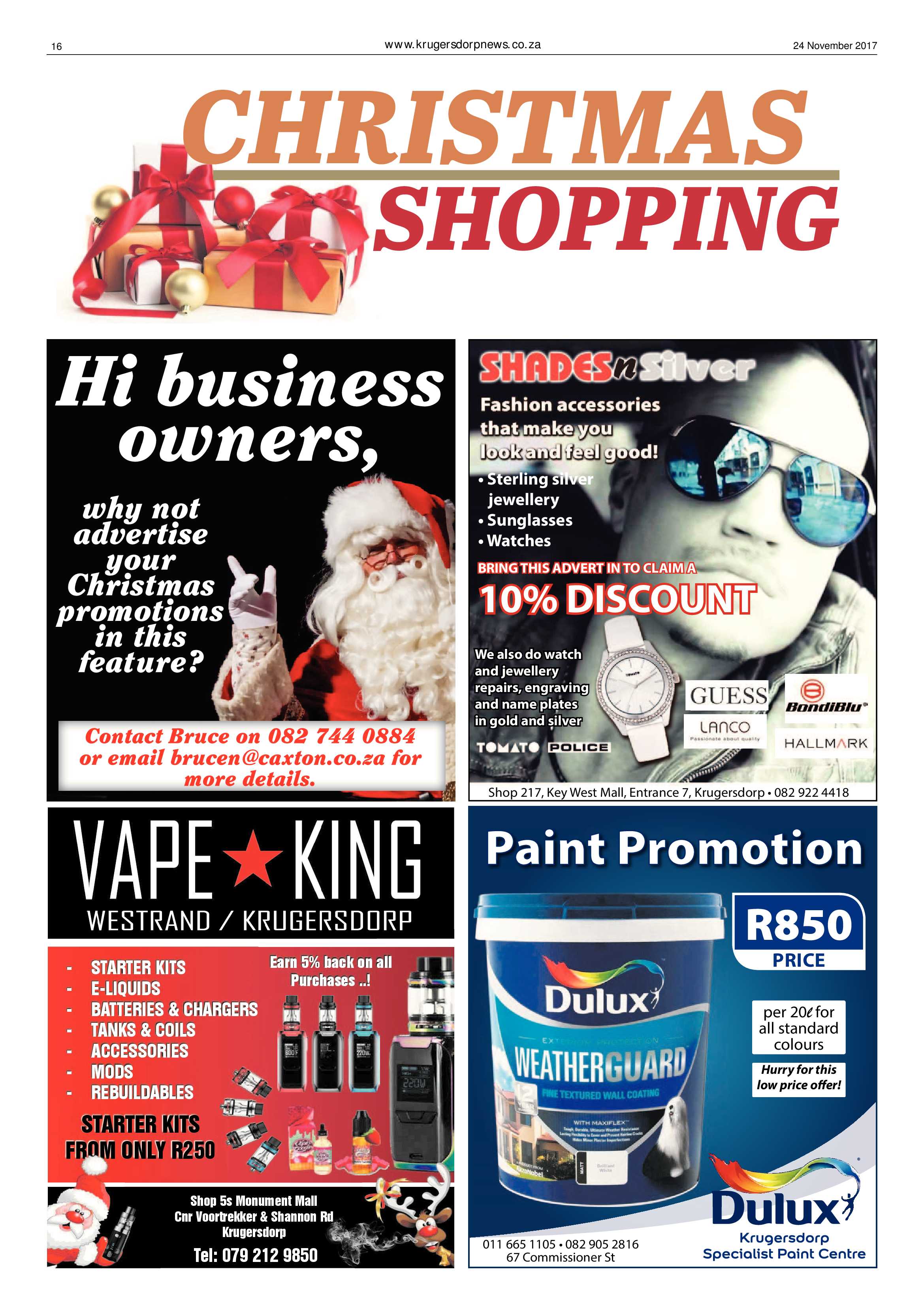 Krugersdorp News 24 November 2017 page 16