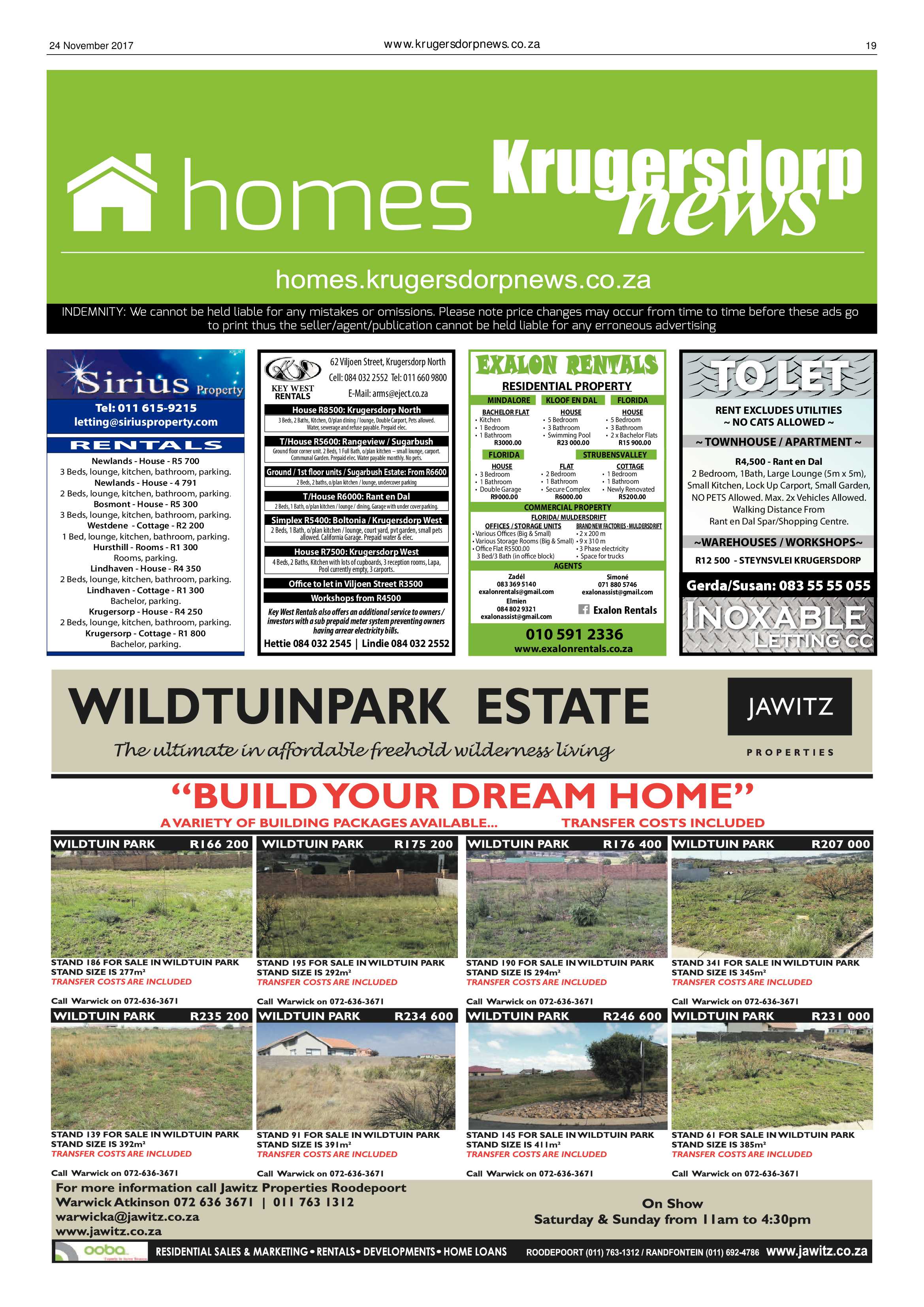 Krugersdorp News 24 November 2017 page 19