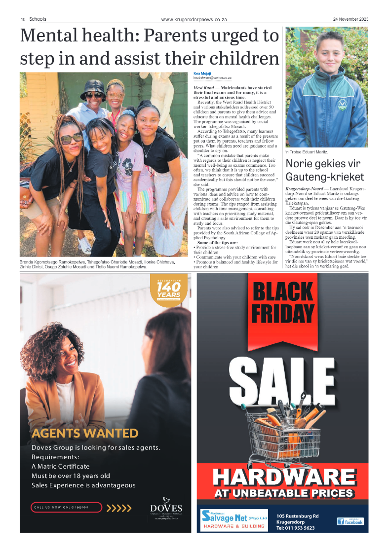 Krugersdorp News 24 November 2023 page 10