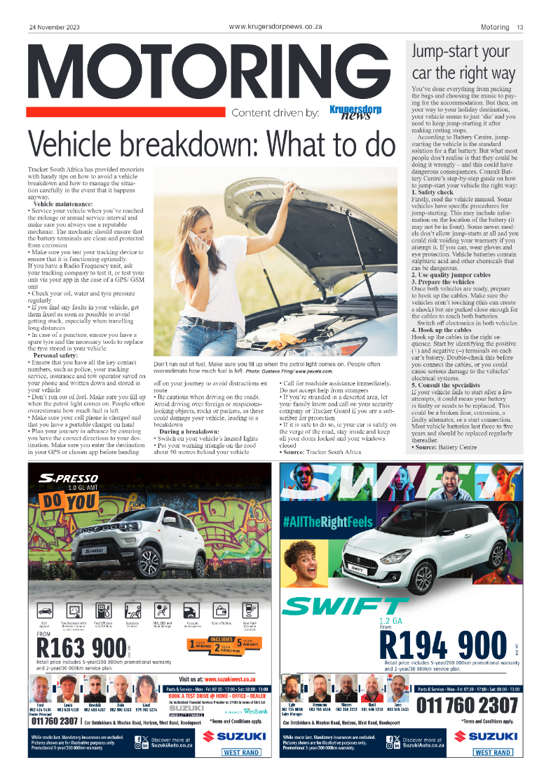 Krugersdorp News 24 November 2023 page 13