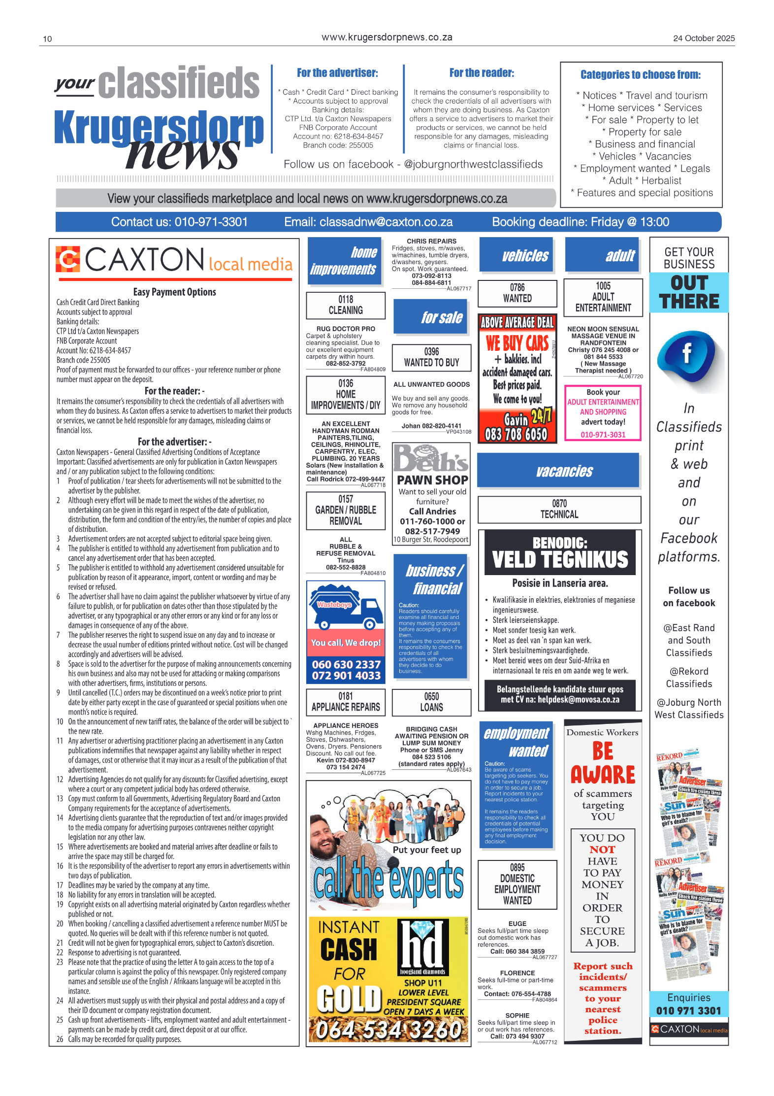 Krugersdorp News 24 October 2025 page 10