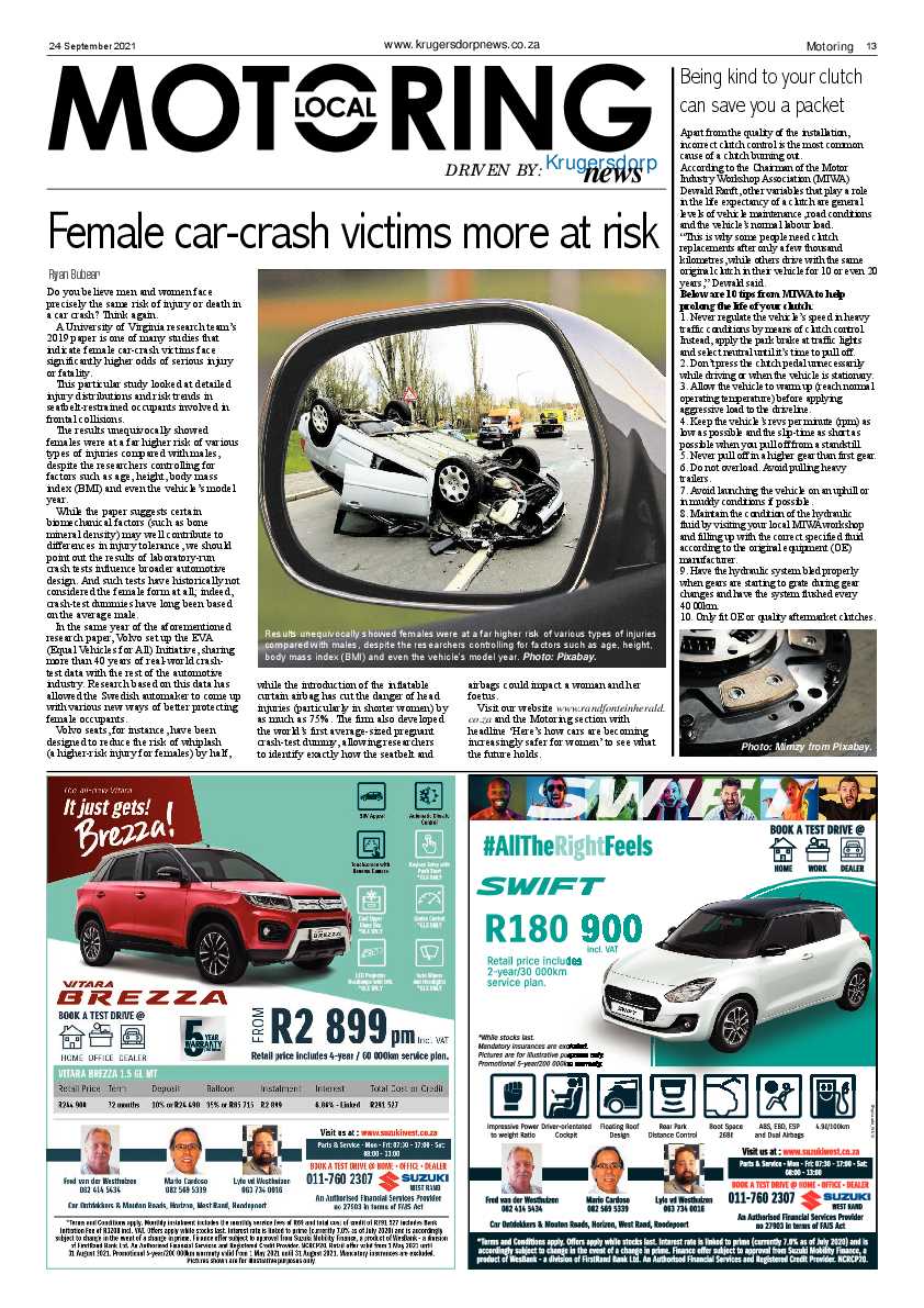 Krugersdorp News 24 September 2021 page 13