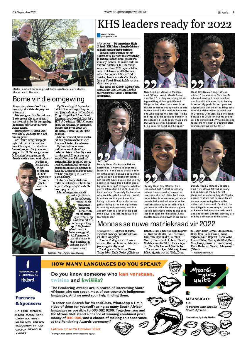 Krugersdorp News 24 September 2021 page 9