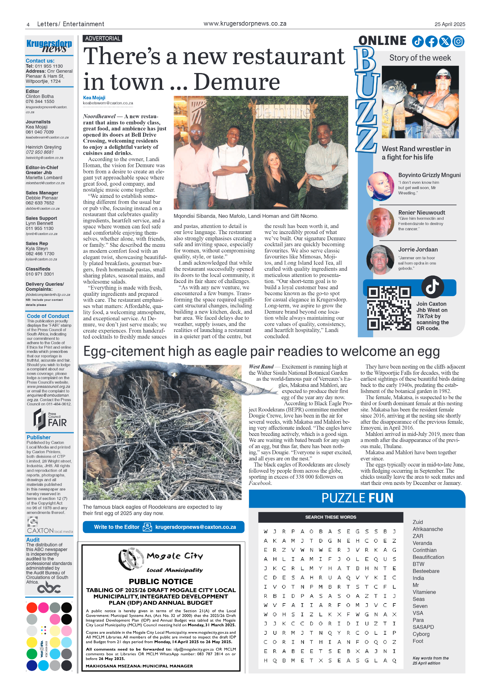 Krugersdorp News 25 April 2025 page 4