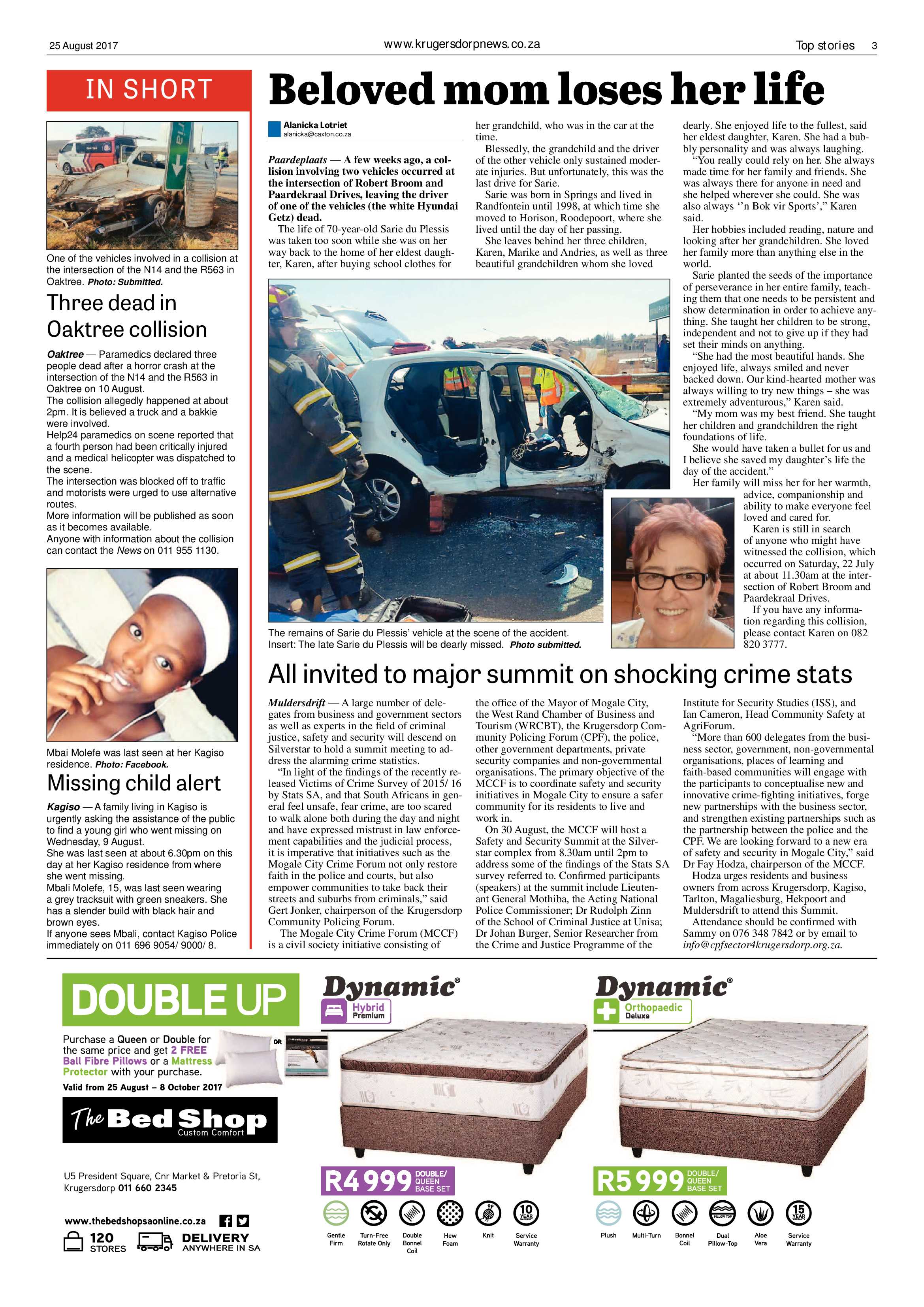 Krugersdorp News 25 August 2017 page 3