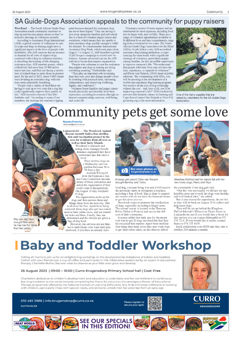 Krugersdorp News 25 August 2023 page 3