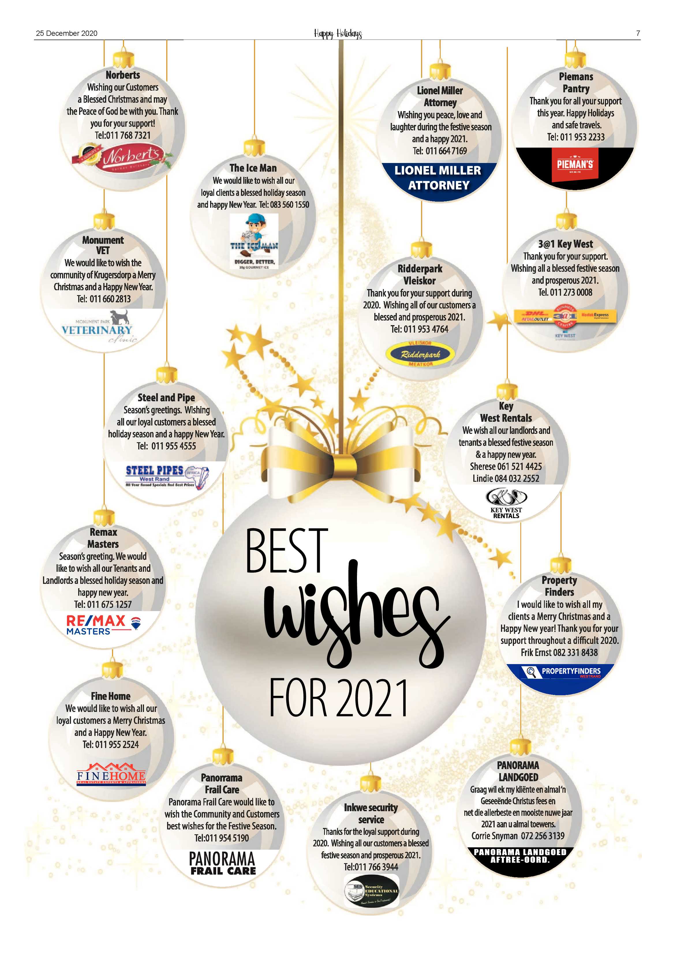 Krugersdorp News 25 December 2020 page 7