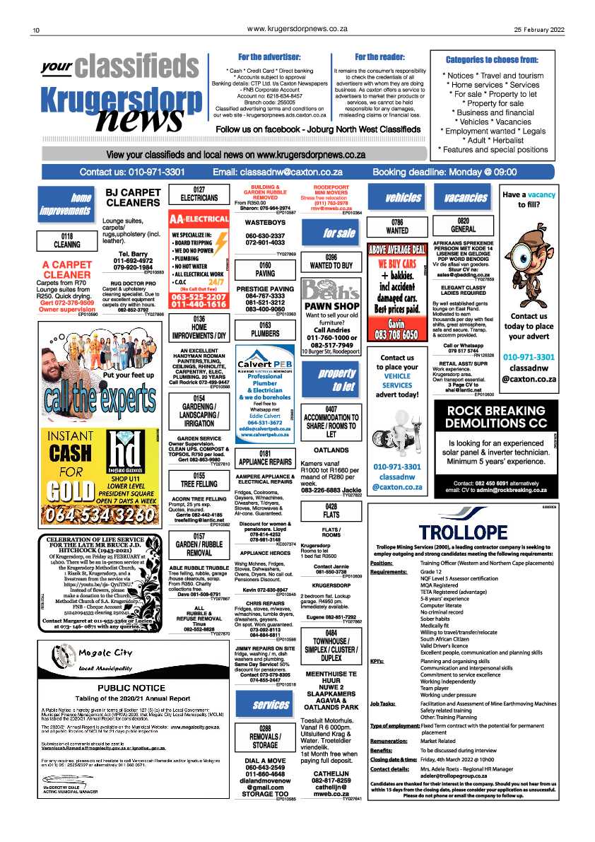 Krugersdorp News 25 February 2022 page 10