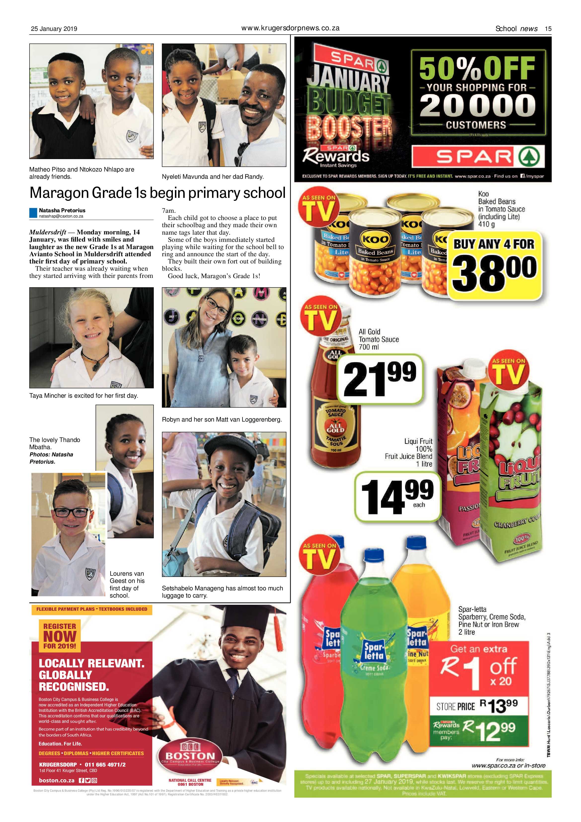Krugersdorp News 25 January 2019 page 15
