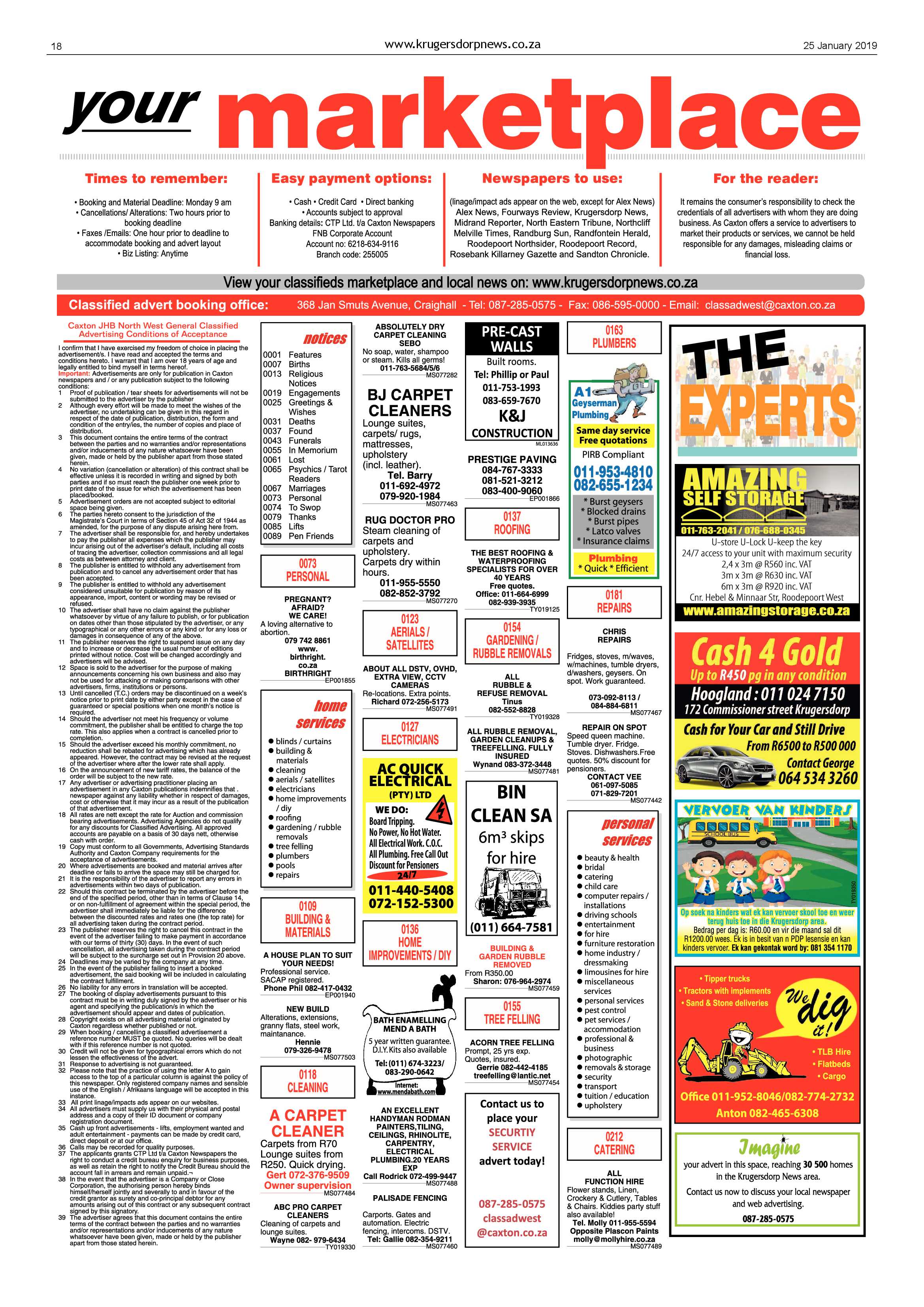 Krugersdorp News 25 January 2019 page 18