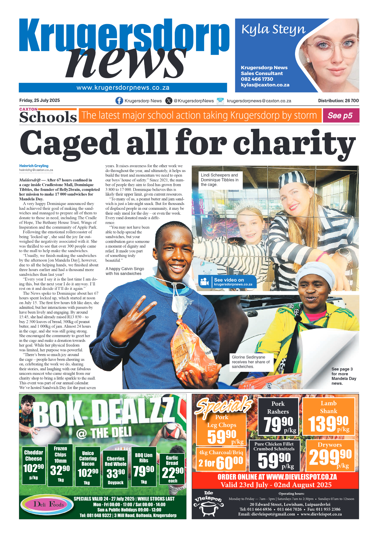 Krugersdorp News 25 July 2025 page 1