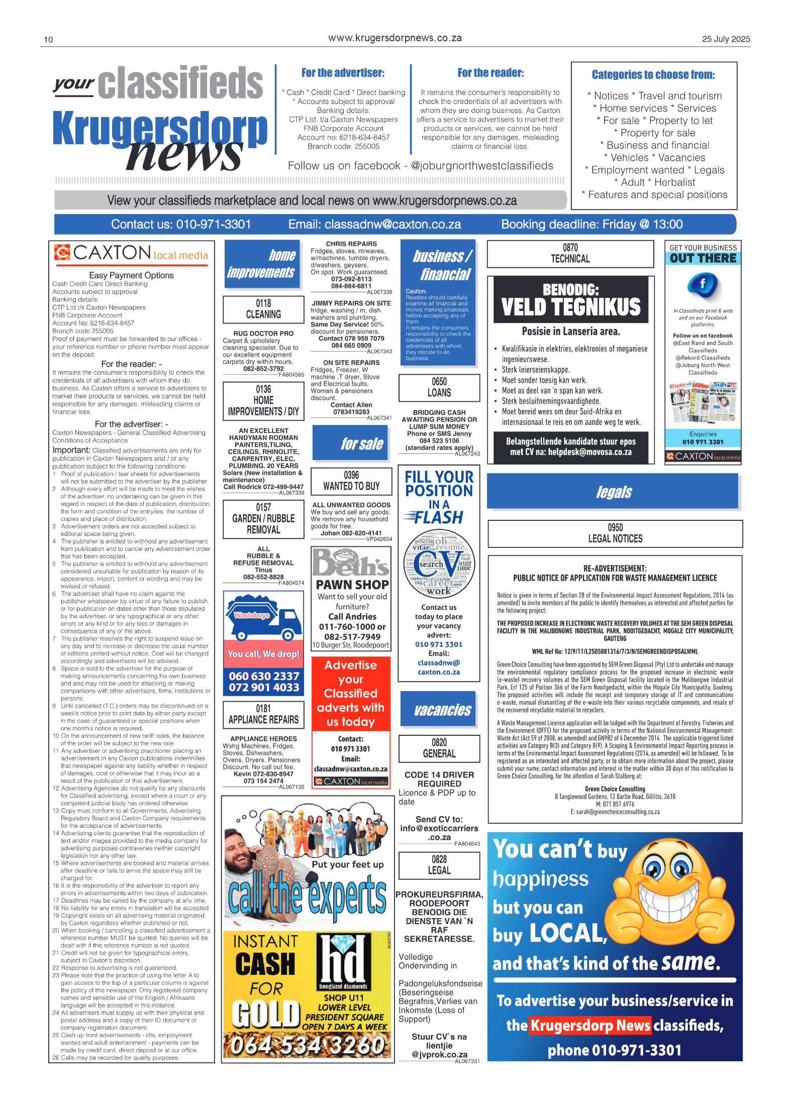 Krugersdorp News 25 July 2025 page 10